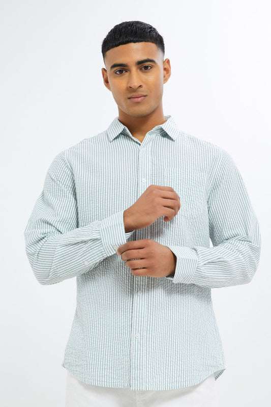 Redtag-Men-Navy-Seer-Sucker-Shirt-Category:Shirts,-Colour:Navy,-Deals:New-In,-Dept:Menswear,-Filter:Men's-Clothing,-H1:MWR,-H2:GEN,-H3:SHI,-H4:CSH,-Men-Shirts,-New-In-Men-APL,-Non-Sale,-RMD,-S23C,-Season:S23C,-Section:Men-Men's-