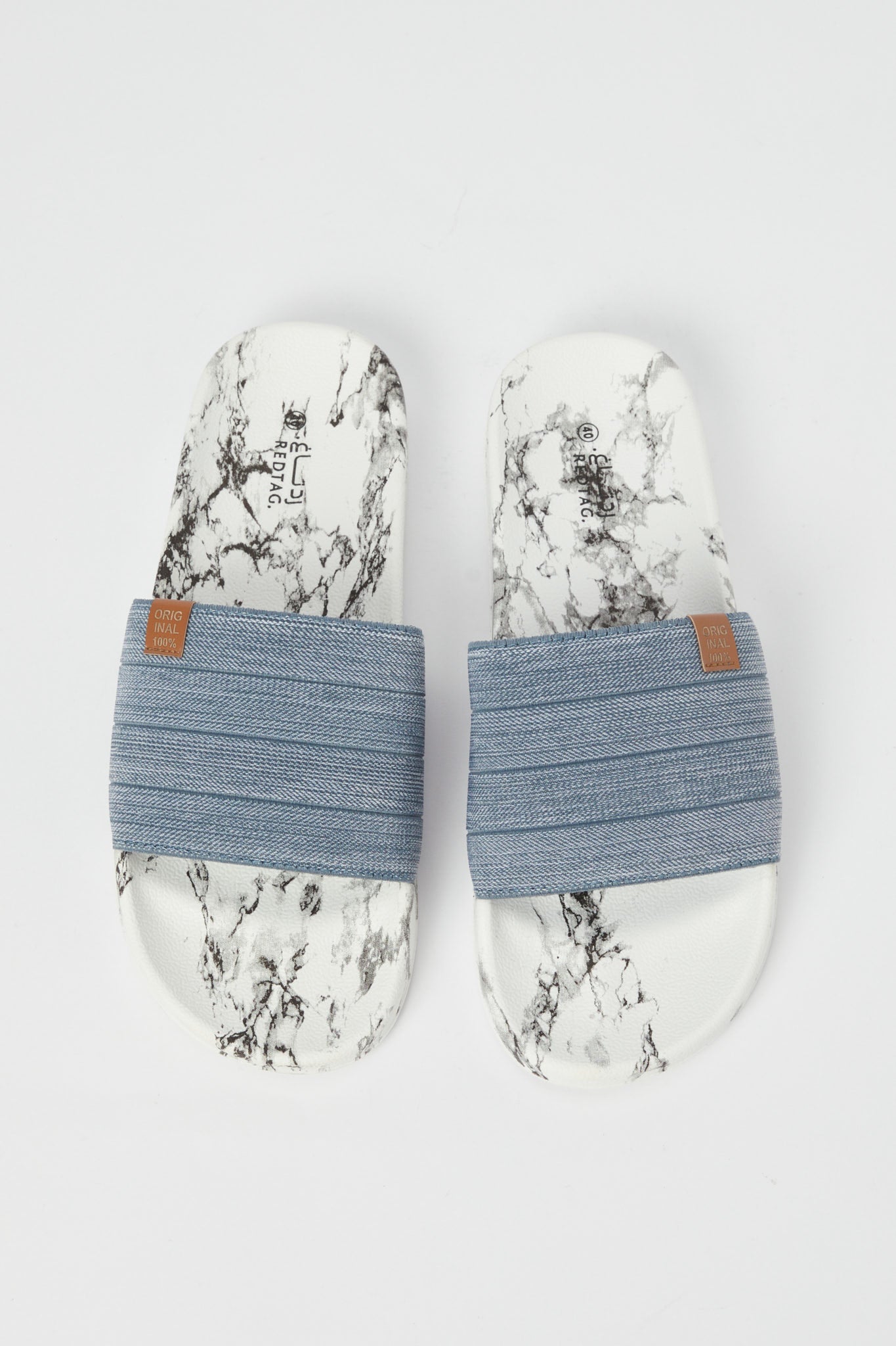 Redtag-Grey-Marble-Print-Slide-Category:Shoes,-Colour:Grey,-Deals:New-In,-Filter:Men's-Footwear,-H1:FOO,-H2:GEN,-H3:SAF,-H4:FLF,-Men-Flip-Flops,-N/A,-New-In-Men-FOO,-Non-Sale,-S23B,-Season:S23B,-Section:Men-Men's-