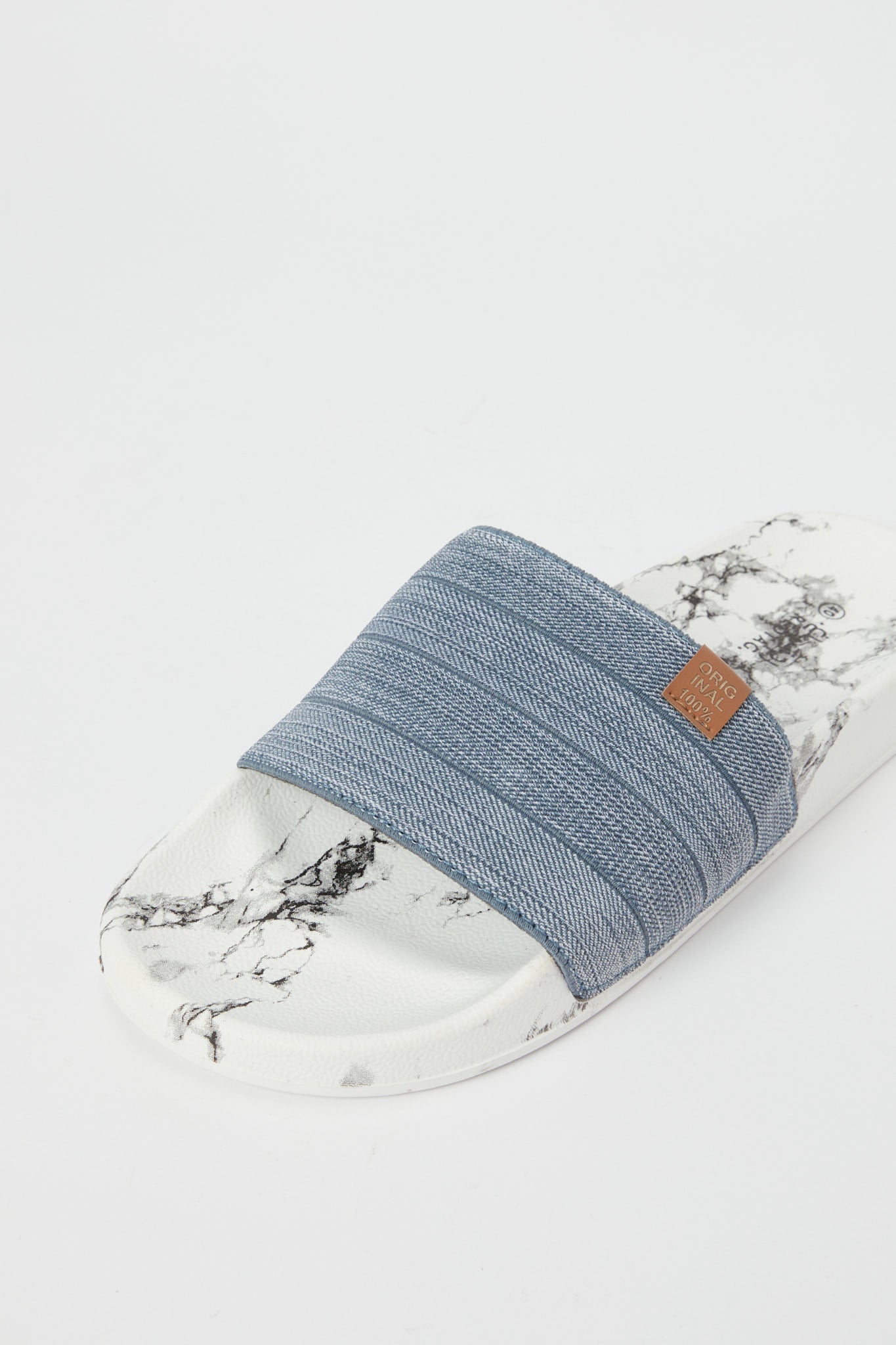 Redtag-Grey-Marble-Print-Slide-Category:Shoes,-Colour:Grey,-Deals:New-In,-Filter:Men's-Footwear,-H1:FOO,-H2:GEN,-H3:SAF,-H4:FLF,-Men-Flip-Flops,-N/A,-New-In-Men-FOO,-Non-Sale,-S23B,-Season:S23B,-Section:Men-Men's-