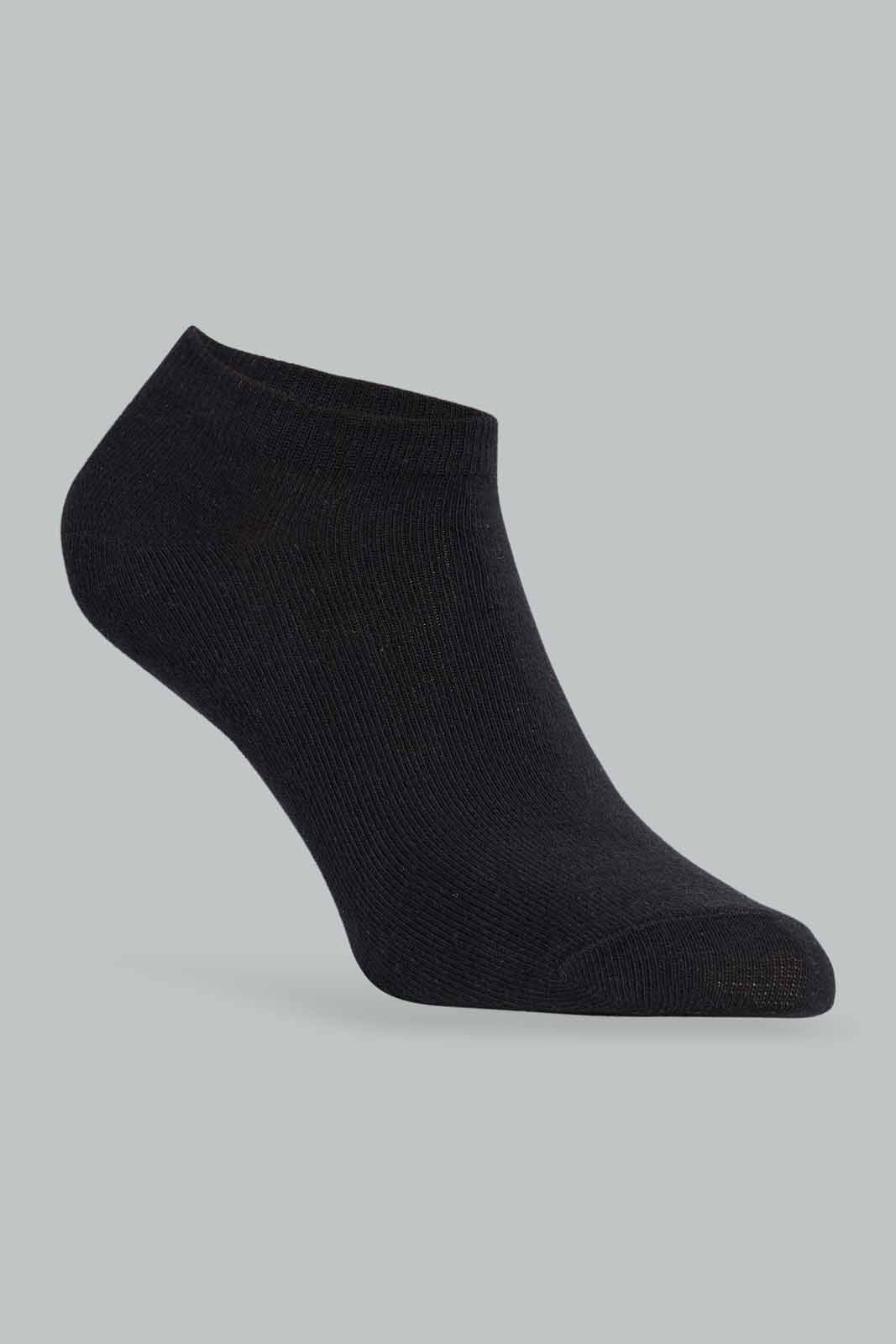 Redtag-Women-Black-Ankle-Socks-Pack-Of-5-365,-Category:Socks,-Colour:Black,-Deals:New-In,-Dept:Ladieswear,-Filter:Women's-Clothing,-New-In-Women-APL,-Non-Sale,-Section:Women,-Women-Socks--