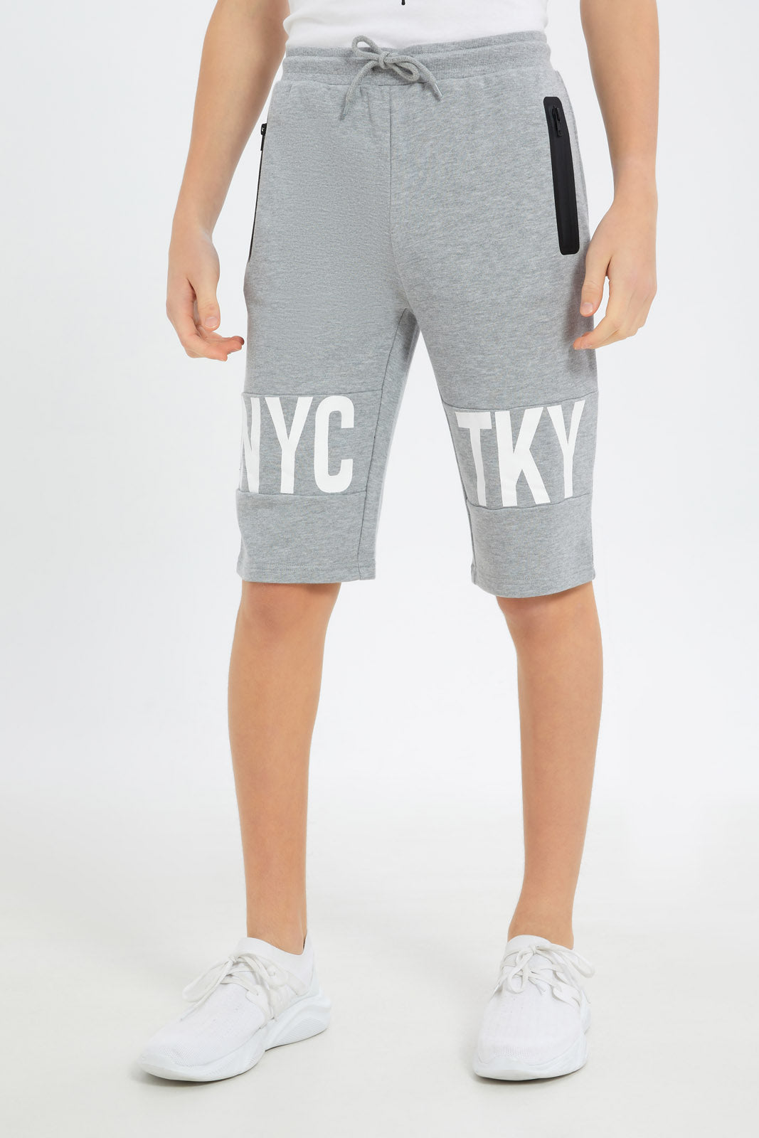 Redtag-Boys-Grey-Mel-Brkln-Hrlm-Active-Shorts-BSR-Shorts,-Category:Shorts,-Colour:Grey,-Deals:New-In,-Dept:Boys,-Filter:Senior-Boys-(8-to-14-Yrs),-H1:KWR,-H2:BSR,-H3:SPW,-H4:AST,-New-In-BSR-APL,-Non-Sale,-S23C,-Season:S23C,-Section:Boys-(0-to-14Yrs)-Senior-Boys-9 to 14 Years