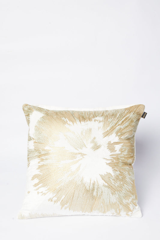 Redtag-Gold-Sun-Ray-Embroidery-Velvet-Cushion-Category:Cushions,-Colour:Gold,-Deals:New-In,-Filter:Home-Bedroom,-HMW-BED-Cushions,-New-In-HMW-BED,-Non-Sale,-S23B,-Section:Homewares-Home-Bedroom-