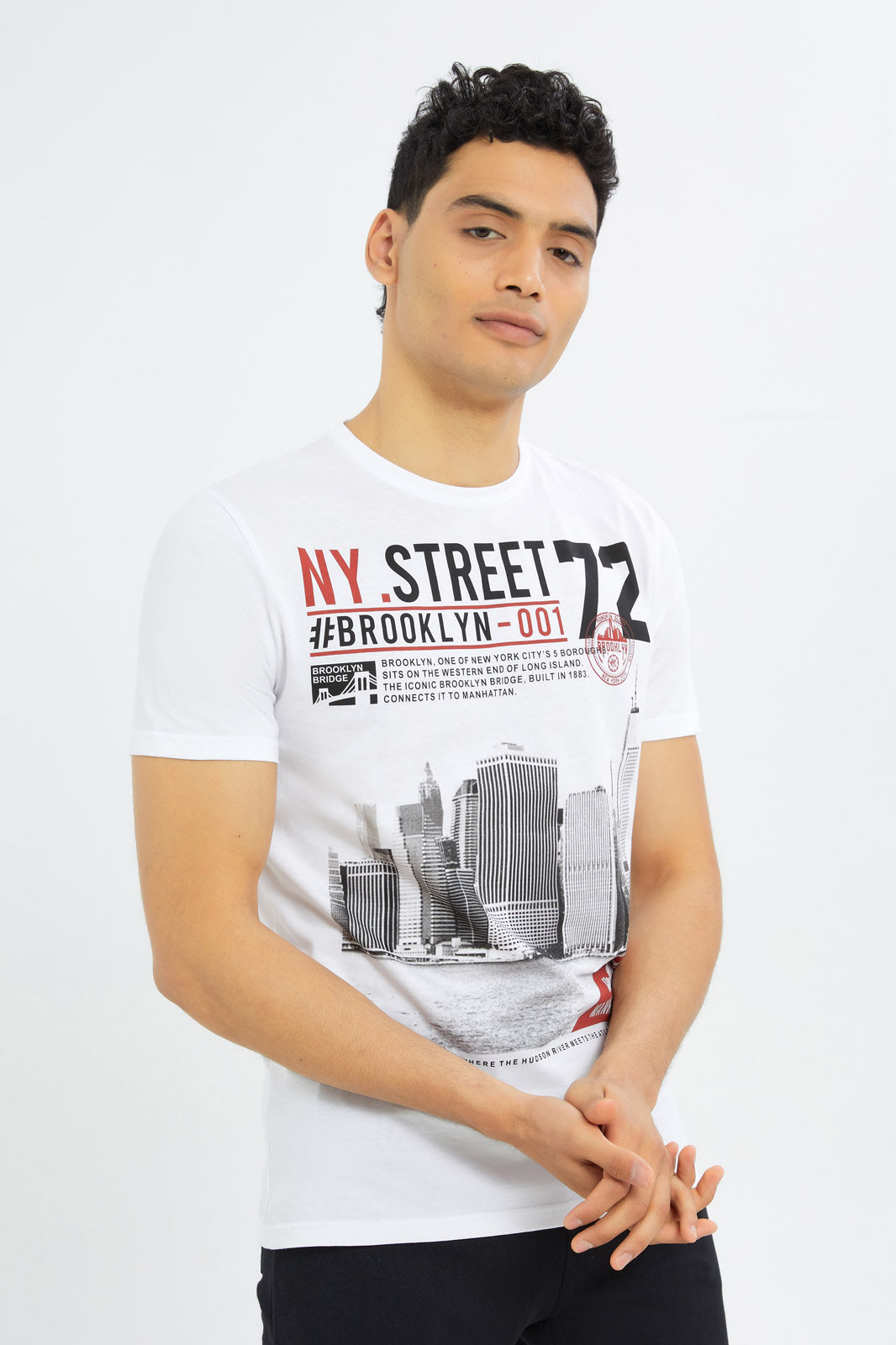 Redtag-Men-White-Graphic-T-Shirt-Category:T-Shirts,-Colour:White,-Deals:New-In,-Dept:Menswear,-Filter:Men's-Clothing,-H1:MWR,-H2:GEN,-H3:TSH,-H4:TSH,-Men-T-Shirts,-New-In-Men-APL,-Non-Sale,-S23C,-Season:S23C,-Section:Men,-TBL-Men's-