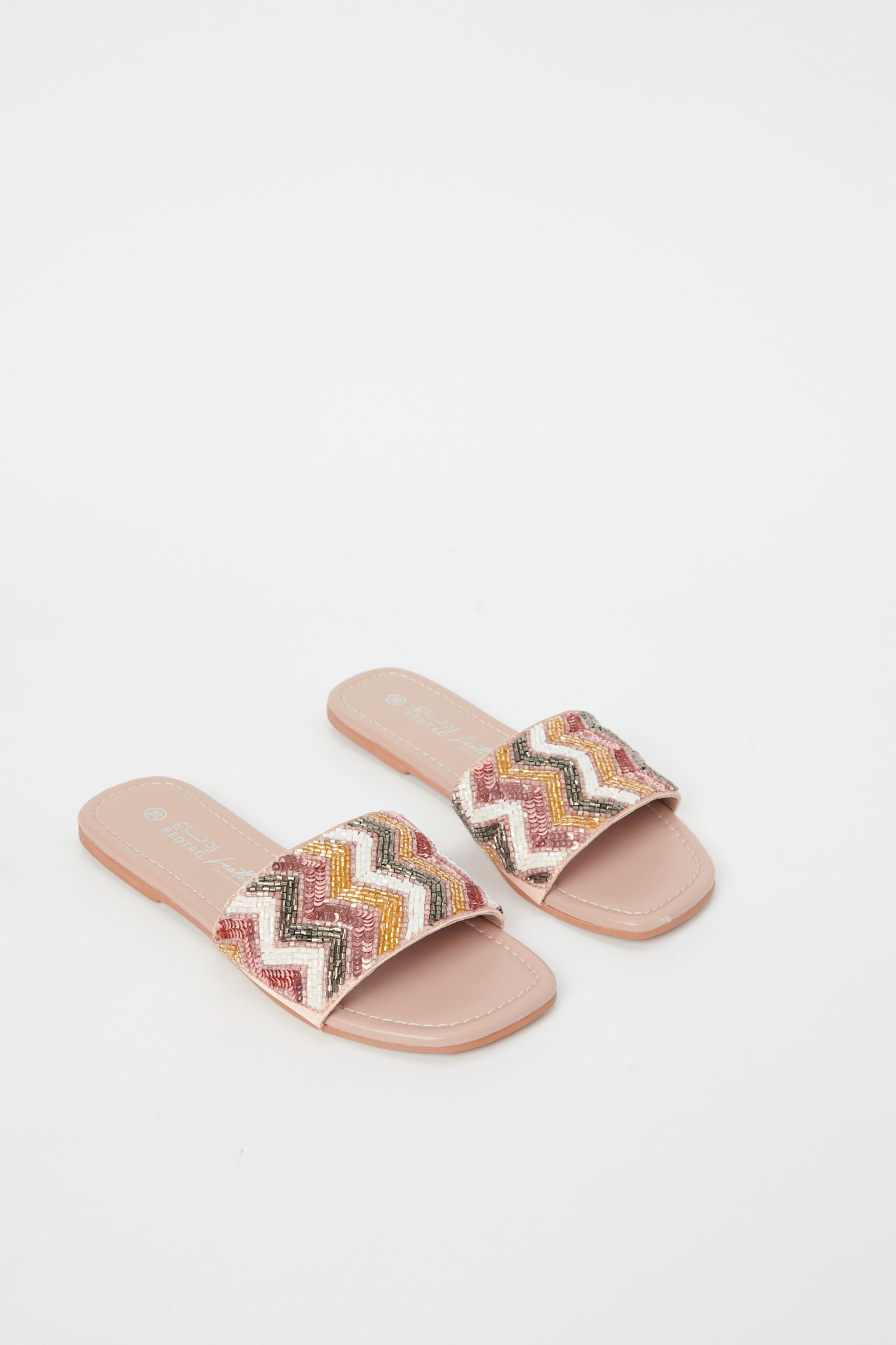 Redtag-Pink-Embllished-Mule-Category:Shoes,-Colour:Pink,-Deals:New-In,-Filter:Women's-Footwear,-H1:FOO,-H2:LAD,-H3:SAF,-H4:SAN,-LEC-Sandals,-New-In-Women-FOO,-Non-Sale,-Promo:,-RMD,-S23C,-Season:S23C,-Section:Women-Women's-