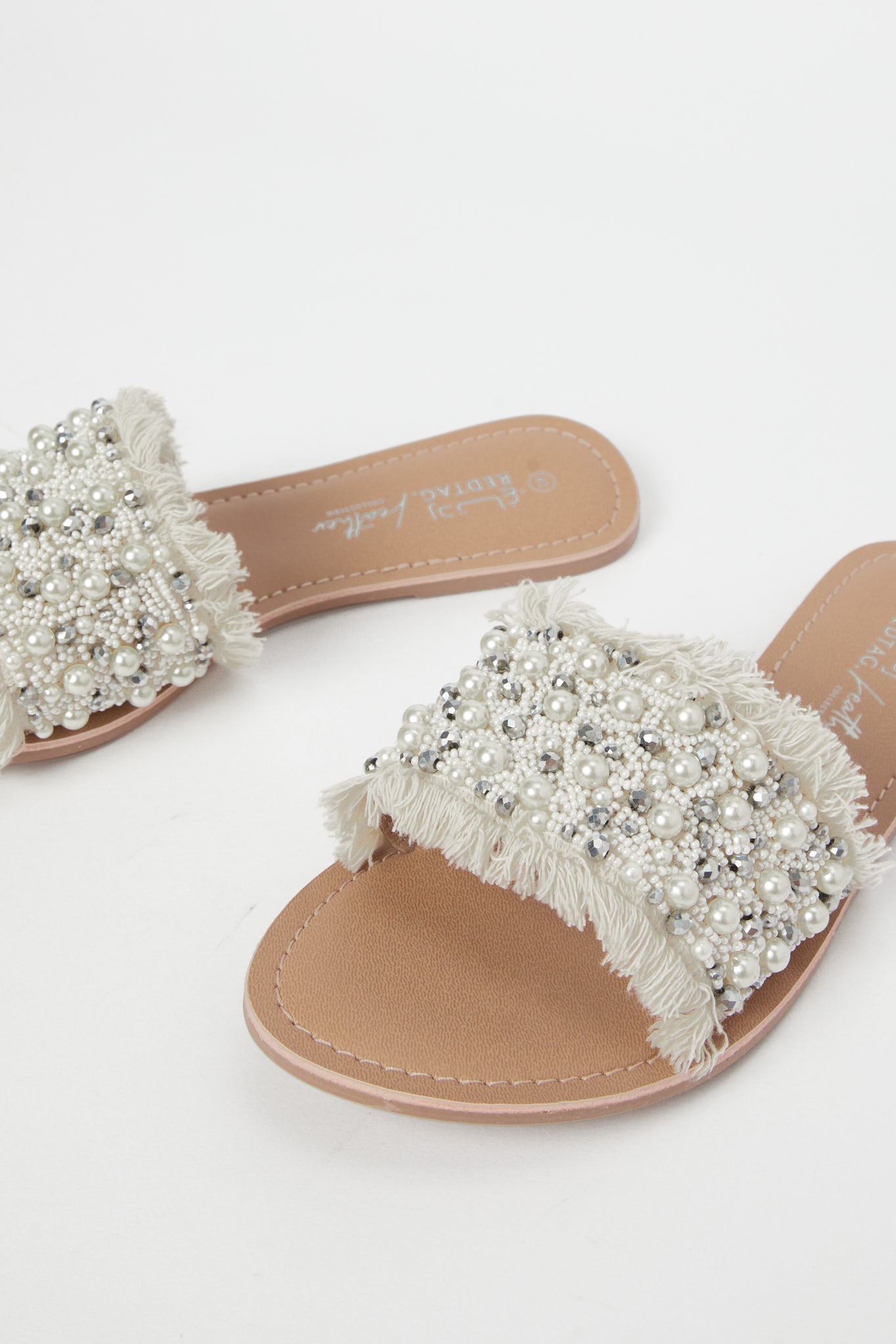 Redtag-Beige-Pearl-Trim-Sandal-Category:Shoes,-Colour:Beige,-Deals:New-In,-Filter:Women's-Footwear,-H1:FOO,-H2:LAD,-H3:SAF,-H4:SAN,-LEC-Sandals,-New-In-Women-FOO,-Non-Sale,-Promo:,-RMD,-S23C,-Season:S23C,-Section:Women-Women's-