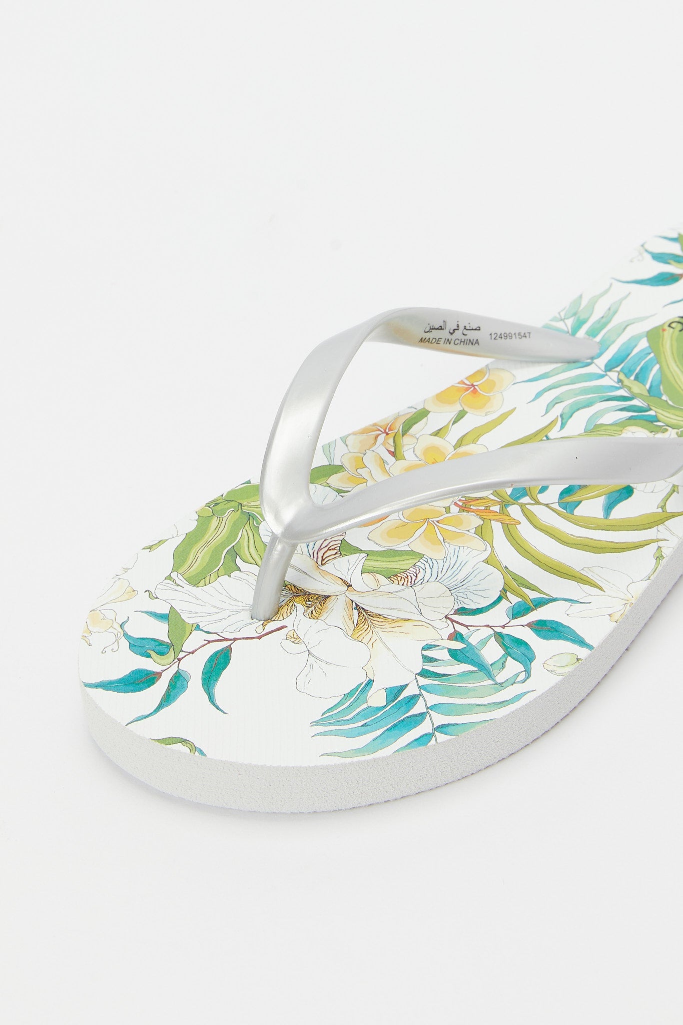 Redtag-Green-Stripe-Floral-Flip-Flop-Category:Shoes,-Colour:Green,-Deals:New-In,-Filter:Women's-Footwear,-H1:FOO,-H2:LAD,-H3:SAF,-H4:FLF,-N/A,-New-In-Women-FOO,-Non-Sale,-S23B,-Season:S23B,-Section:Women,-Women-Flip-Flops-Women's-