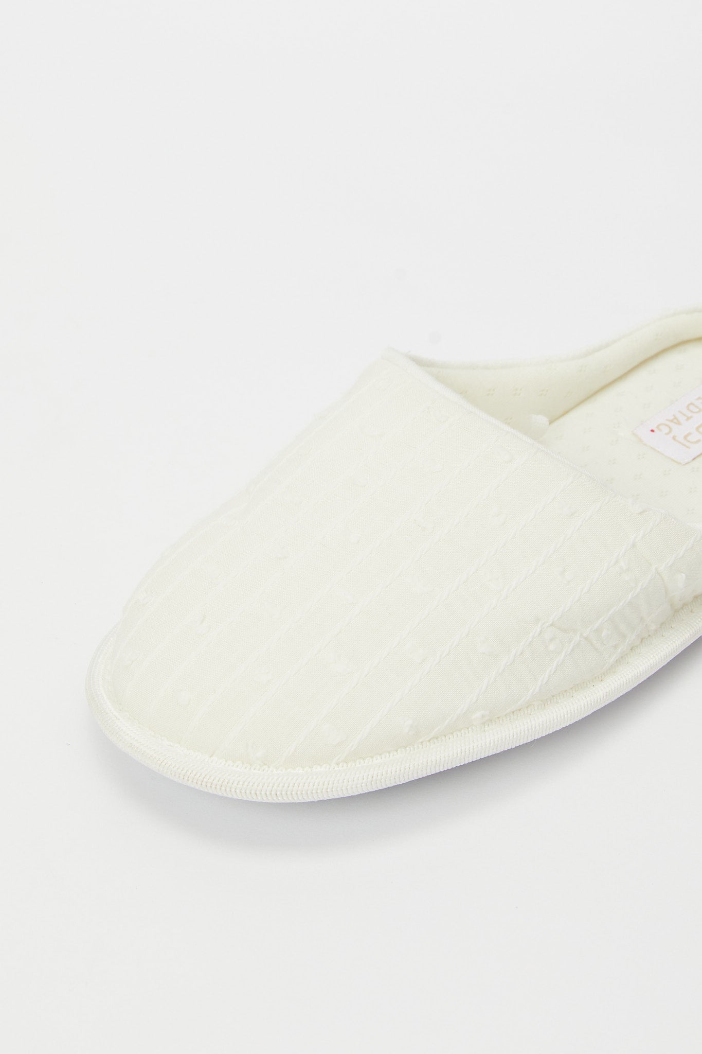 Redtag-White-Stitch-Mule-Category:Shoes,-Colour:White,-Deals:New-In,-Filter:Women's-Footwear,-H1:FOO,-H2:LAD,-H3:SLI,-H4:SLI,-N/A,-New-In-Women-FOO,-Non-Sale,-S23B,-Season:S23B,-Section:Women,-Women-Slippers-Women's-