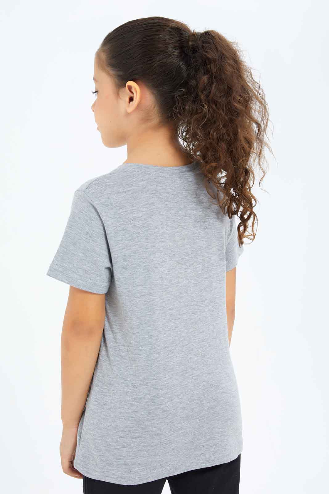 Redtag-Girls-Grey-Girls-Puff-Print-Tee-Category:T-Shirts,-Colour:Grey,-Deals:New-In,-Filter:Girls-(2-to-8-Yrs),-GIR-T-Shirts,-New-In-GIR-APL,-Non-Sale,-S23B,-Section:Girls-(0-to-14Yrs),-TBL-Girls-2 to 8 Years