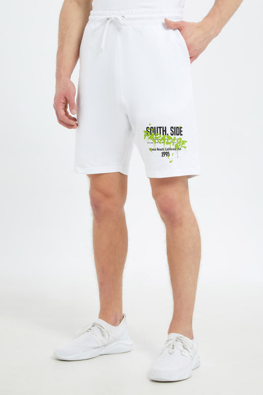 Redtag-Men-White-Lounge-Shorts-Category:Shorts,-Colour:White,-Deals:New-In,-Filter:Men's-Clothing,-Men-Shorts,-New-In-Men-APL,-Non-Sale,-S23C,-Section:Men-Men's-