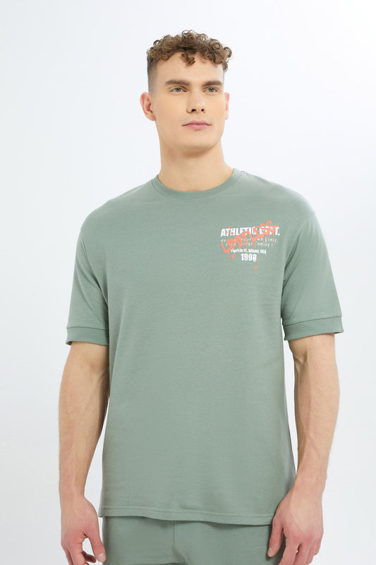 Redtag-Men-Sage-Green-Lounge-Shirt-Category:Sweatshirts,-Colour:Green,-Deals:New-In,-Filter:Men's-Clothing,-Men-Sweatshirts,-New-In-Men-APL,-Non-Sale,-S23C,-Section:Men--