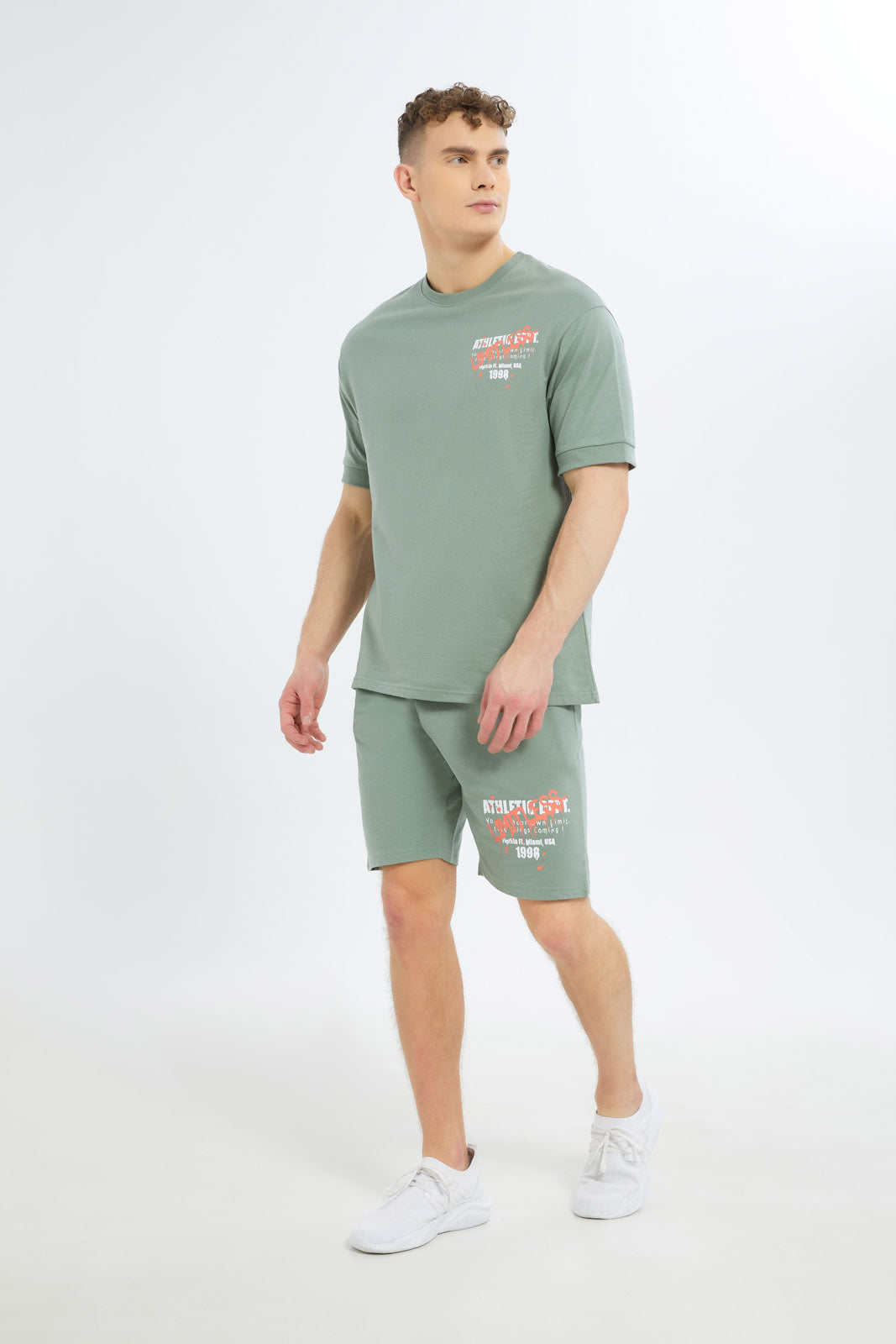 Redtag-Men-Sage-Green-Lounge-Shorts-Category:Shorts,-Colour:Green,-Deals:New-In,-Filter:Men's-Clothing,-Men-Shorts,-New-In-Men-APL,-Non-Sale,-S23C,-Section:Men--