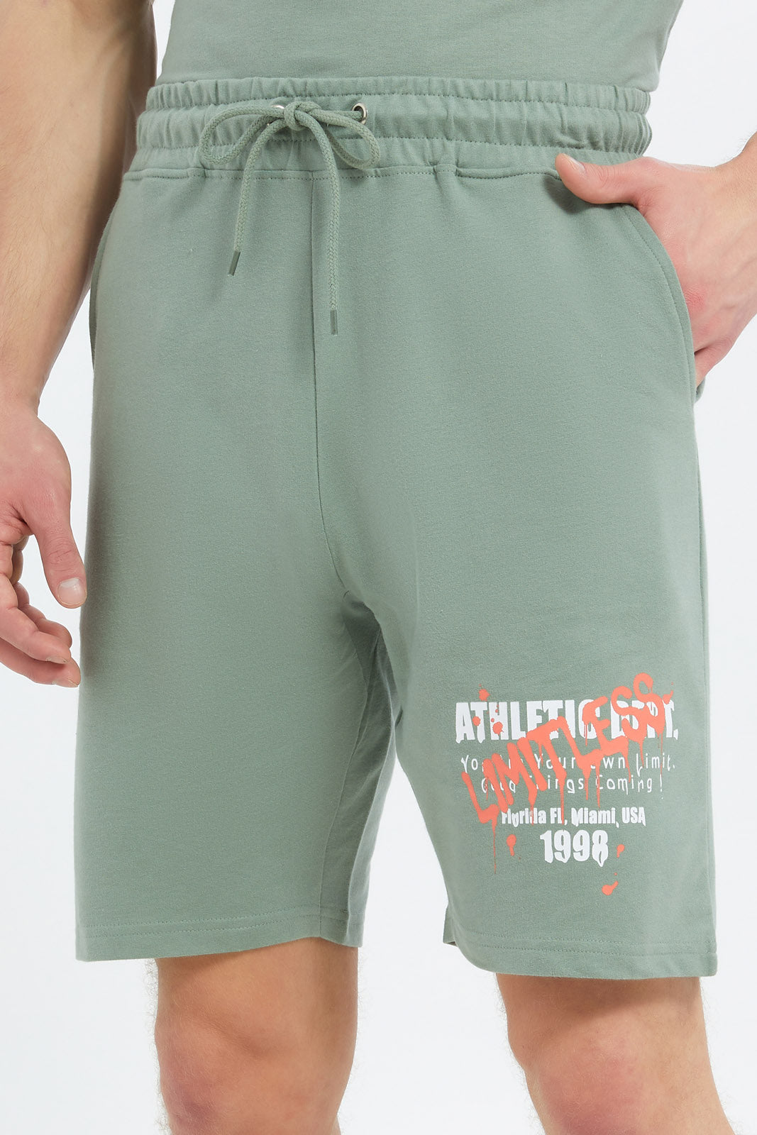 Redtag-Men-Sage-Green-Lounge-Shorts-Category:Shorts,-Colour:Green,-Deals:New-In,-Filter:Men's-Clothing,-Men-Shorts,-New-In-Men-APL,-Non-Sale,-S23C,-Section:Men--