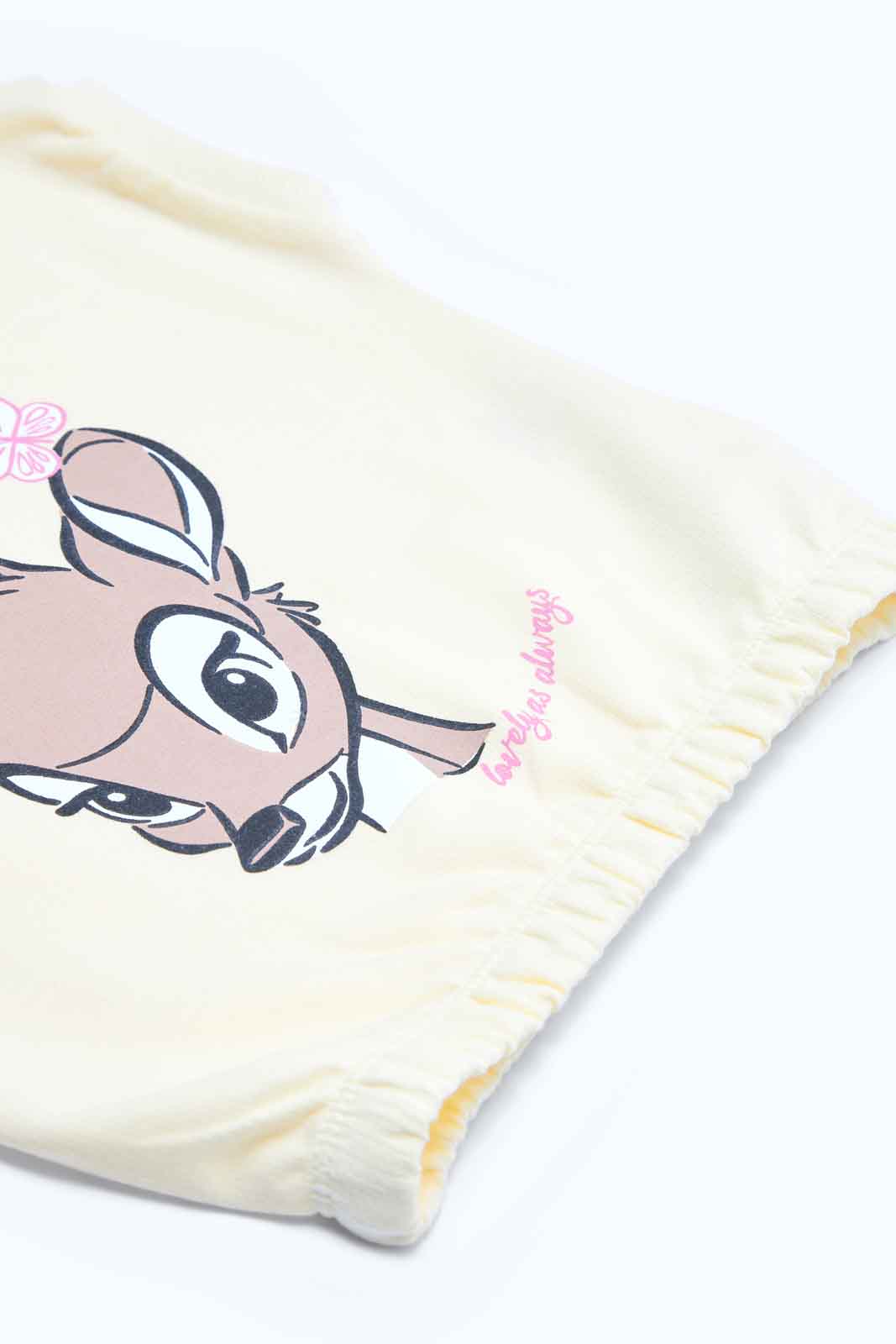 Redtag-Girls-Yellow-Bambi-Print-Top-Category:T-Shirts,-Colour:Yellow,-Deals:2-FOR-49,-Deals:New-In,-Filter:Infant-Girls-(3-to-24-Mths),-ING-T-Shirts,-MQN,-New-In-ING-APL,-Non-Sale,-S23B,-Section:Girls-(0-to-14Yrs),-TBL-Infant-Girls-3 to 24 Months