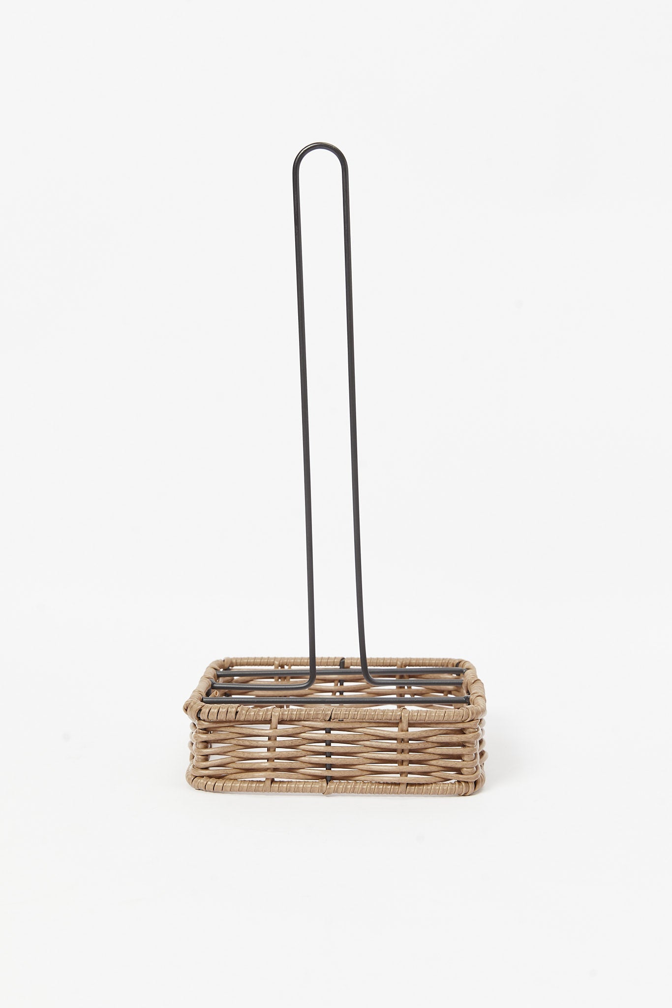 Redtag-Brown-Square-Kitchen-Towel-Holder-Category:2-Tier-Stand,-Colour:Brown,-Deals:New-In,-Filter:Home-Dining,-HMW-DIN-Kitchen-Accessories,-New-In-HMW-DIN,-Non-Sale,-S23B,-Section:Homewares-Home-Dining-