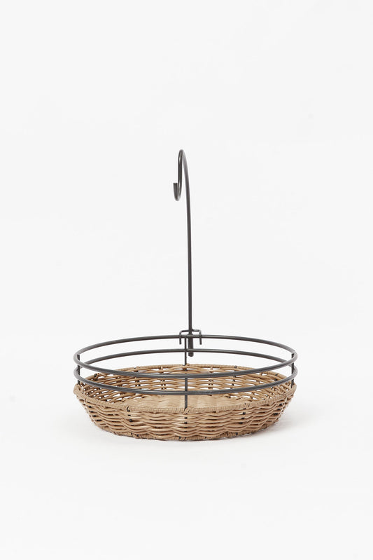 Redtag-Brown-Oval-Fruit-Basket-Category:2-Tier-Stand,-Colour:Brown,-Deals:New-In,-Filter:Home-Dining,-HMW-DIN-Kitchen-Accessories,-New-In-HMW-DIN,-Non-Sale,-S23B,-Section:Homewares-Home-Dining-