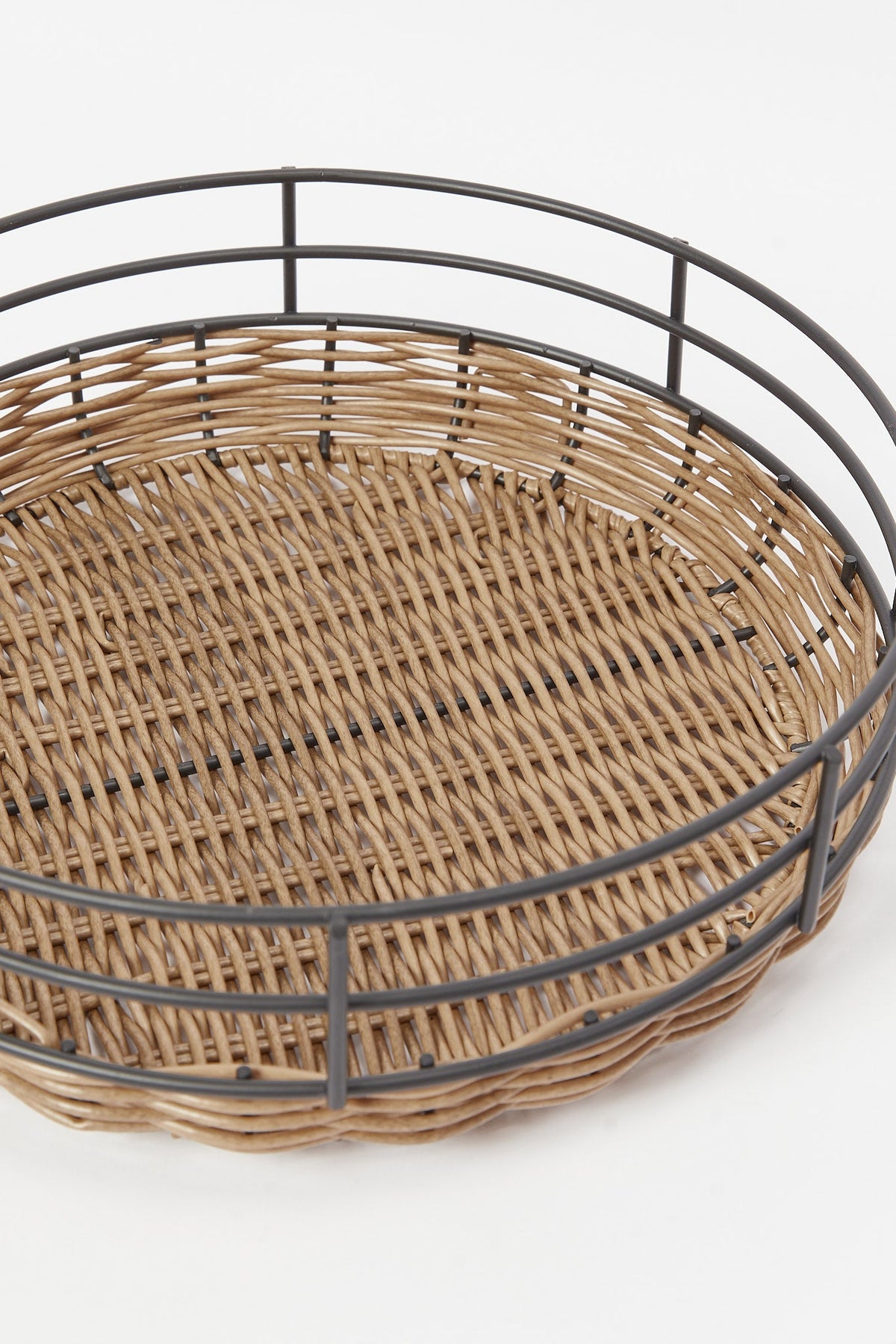Redtag-Brown-Round-Storage-Basket-Category:2-Tier-Stand,-Colour:Brown,-Deals:New-In,-Filter:Home-Dining,-HMW-DIN-Kitchen-Accessories,-New-In-HMW-DIN,-Non-Sale,-S23B,-Section:Homewares-Home-Dining-