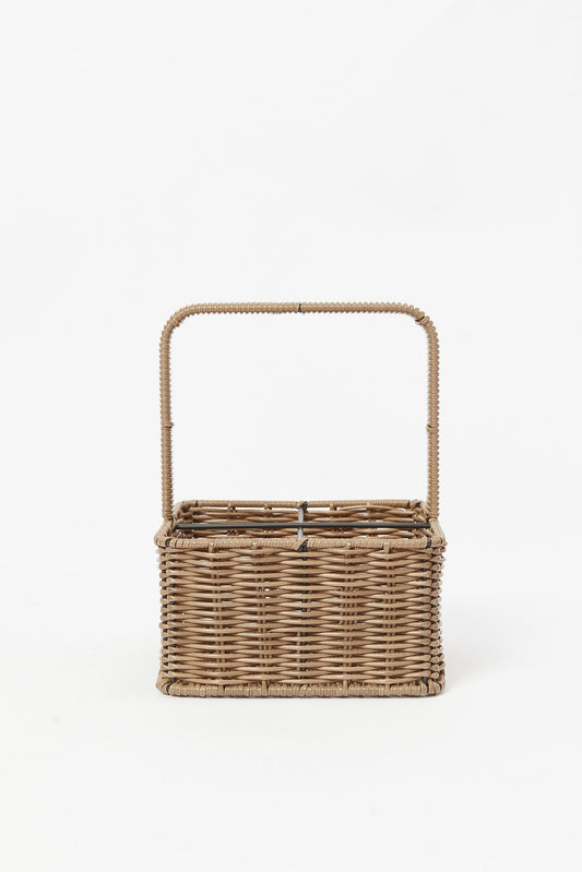 Redtag-Brown-Square-Bottle-Holder-Category:2-Tier-Stand,-Colour:Brown,-Deals:New-In,-Filter:Home-Dining,-HMW-DIN-Kitchen-Accessories,-New-In-HMW-DIN,-Non-Sale,-S23B,-Section:Homewares-Home-Dining-
