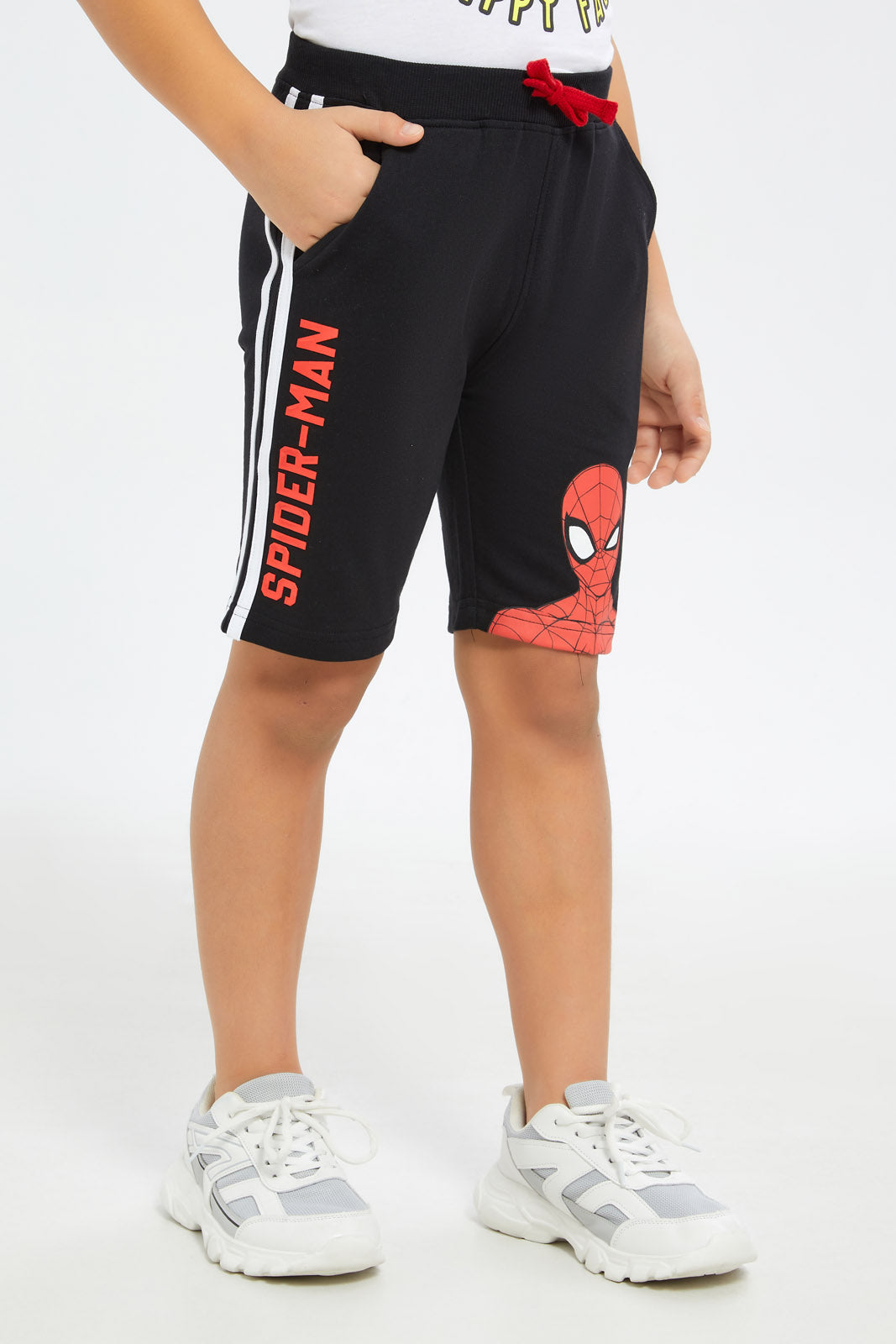 Redtag-Boys-Black-Waist-Shorts-BOY-Shorts,-Category:Shorts,-CHA,-CHR:CHR,-Colour:Black,-Deals:New-In,-Event:STRATEGY,-Filter:Boys-(2-to-8-Yrs),-H1:KWR,-H2:BOY,-H3:SPW,-H4:AST,-New-In-BOY-APL,-Non-Sale,-Promo:TBL,-S23C,-Season:S23C,-Section:Boys-(0-to-14Yrs),-TBL-Boys-2 to 8 Years