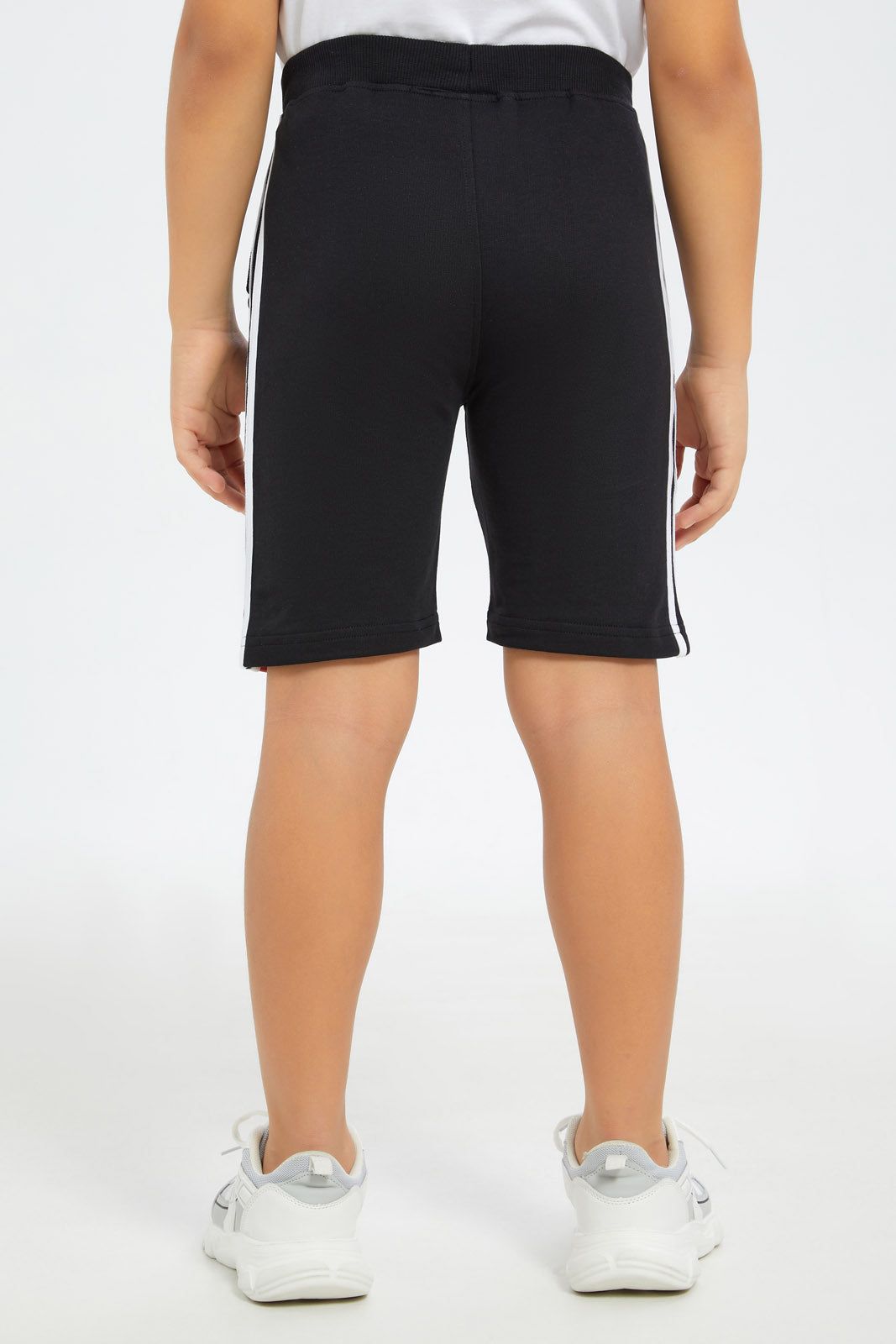 Redtag-Boys-Black-Waist-Shorts-BOY-Shorts,-Category:Shorts,-CHA,-CHR:CHR,-Colour:Black,-Deals:New-In,-Event:STRATEGY,-Filter:Boys-(2-to-8-Yrs),-H1:KWR,-H2:BOY,-H3:SPW,-H4:AST,-New-In-BOY-APL,-Non-Sale,-Promo:TBL,-S23C,-Season:S23C,-Section:Boys-(0-to-14Yrs),-TBL-Boys-2 to 8 Years