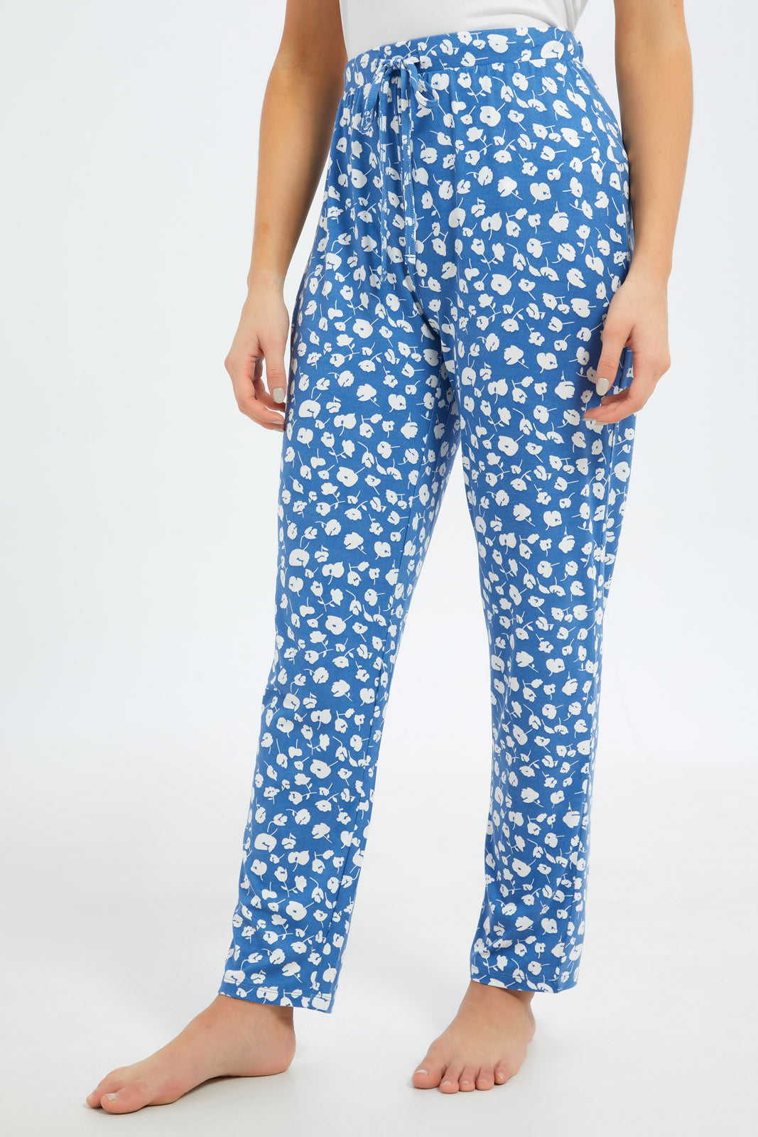 Redtag-Women-Assorted-Short-Sleeves-Pajama-Set-Bottom-Aop-Category:Pyjama-Sets,-Colour:Assorted,-Deals:New-In,-Filter:Women's-Clothing,-New-In-Women-APL,-Non-Sale,-S23B,-Section:Women,-TBL,-Women-Pyjama-Sets--
