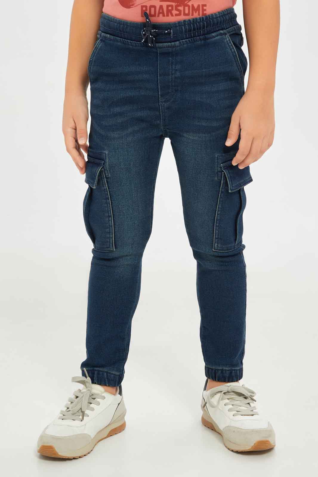 Redtag-Boys-Black-Cargo-Pull-On-Jogger-BOY-Jeans,-Category:Jeans,-Colour:Black,-Deals:New-In,-Filter:Boys-(2-to-8-Yrs),-New-In-BOY-APL,-Non-Sale,-S23C,-Section:Boys-(0-to-14Yrs)-Boys-2 to 8 Years