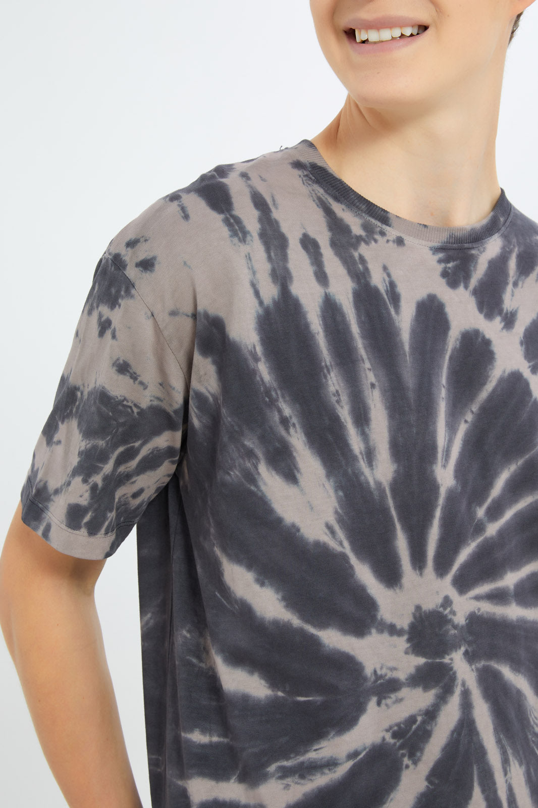Redtag-Boys-Black-Tye-Day-Oversize-Tee-BSR-T-Shirts,-Category:T-Shirts,-Colour:Black,-Deals:New-In,-Filter:Senior-Boys-(8-to-14-Yrs),-H1:KWR,-H2:BSR,-H3:TSH,-H4:TSH,-New-In-BSR-APL,-Non-Sale,-S23C,-Season:S23D,-Section:Boys-(0-to-14Yrs)-Senior-Boys-9 to 14 Years
