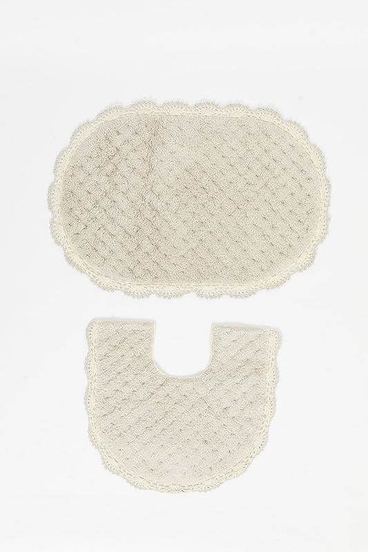 Redtag-Beige-Bathmat-(2-Piece)-Category:Bathmats,-Colour:Beige,-Deals:New-In,-Filter:Home-Bathroom,-HMW-BAC-Bath-Accessories,-New-In-HMW-BAC,-Non-Sale,-S23B,-Section:Homewares-Home-Bathroom-
