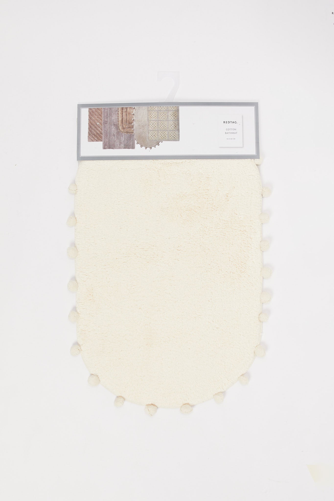 Redtag-Ivory-Bath-Mat-Category:Bathmats,-Colour:Ivory,-Deals:New-In,-Event:RMD,-Filter:Home-Bathroom,-H1:HMW,-H2:BAC,-H3:BCE,-H4:BPM,-HMW-BAC-Bath-Accessories,-New-In-HMW-BAC,-Non-Sale,-Promo:JULIETTE,-S23B,-Season:S23B,-Section:Homewares,-Style:CHUNKY-Home-Bathroom-