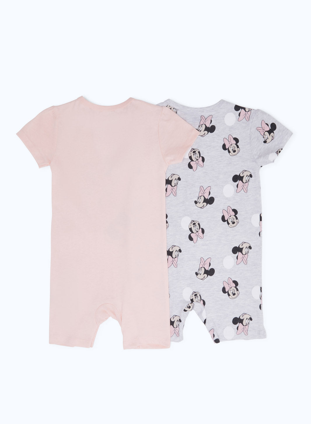 Redtag-Girls-Pink-2-Piece-Minnie-Mouse-Rompers-Category:Rompers,-CHA,-Colour:Apricot,-Deals:2-FOR-90,-Deals:New-In,-Filter:Baby-(0-to-12-Mths),-H1:KWR,-H2:NBF,-H3:RMS,-H4:RMS,-NBG-Rompers,-New-In-NBG-APL,-Non-Sale,-S23B,-Season:S23B,-Section:Boys-(0-to-14Yrs)-Baby-0 to 12 Months