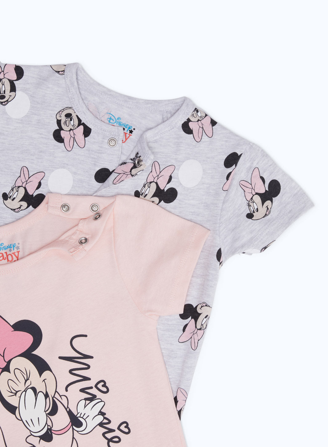 Redtag-Girls-Pink-2-Piece-Minnie-Mouse-Rompers-Category:Rompers,-CHA,-Colour:Apricot,-Deals:2-FOR-90,-Deals:New-In,-Filter:Baby-(0-to-12-Mths),-H1:KWR,-H2:NBF,-H3:RMS,-H4:RMS,-NBG-Rompers,-New-In-NBG-APL,-Non-Sale,-S23B,-Season:S23B,-Section:Boys-(0-to-14Yrs)-Baby-0 to 12 Months