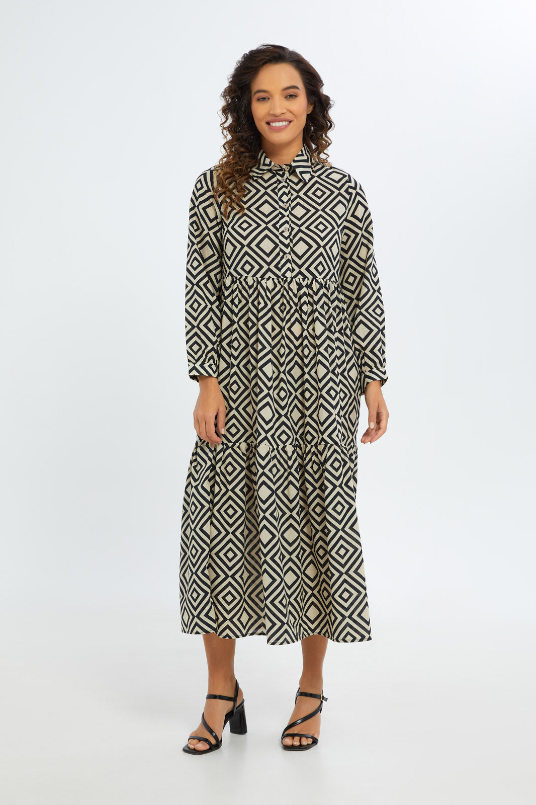 Redtag-Women-Printed-Tiered-Voile-Dress-Category:Dresses,-Colour:Assorted,-Deals:New-In,-Filter:Women's-Clothing,-H1:LWR,-H2:LAD,-H3:DRS,-H4:CAD,-New-In-Women-APL,-Non-Sale,-S23B,-Season:S23B,-Section:Women,-Women-Dresses-Women's-