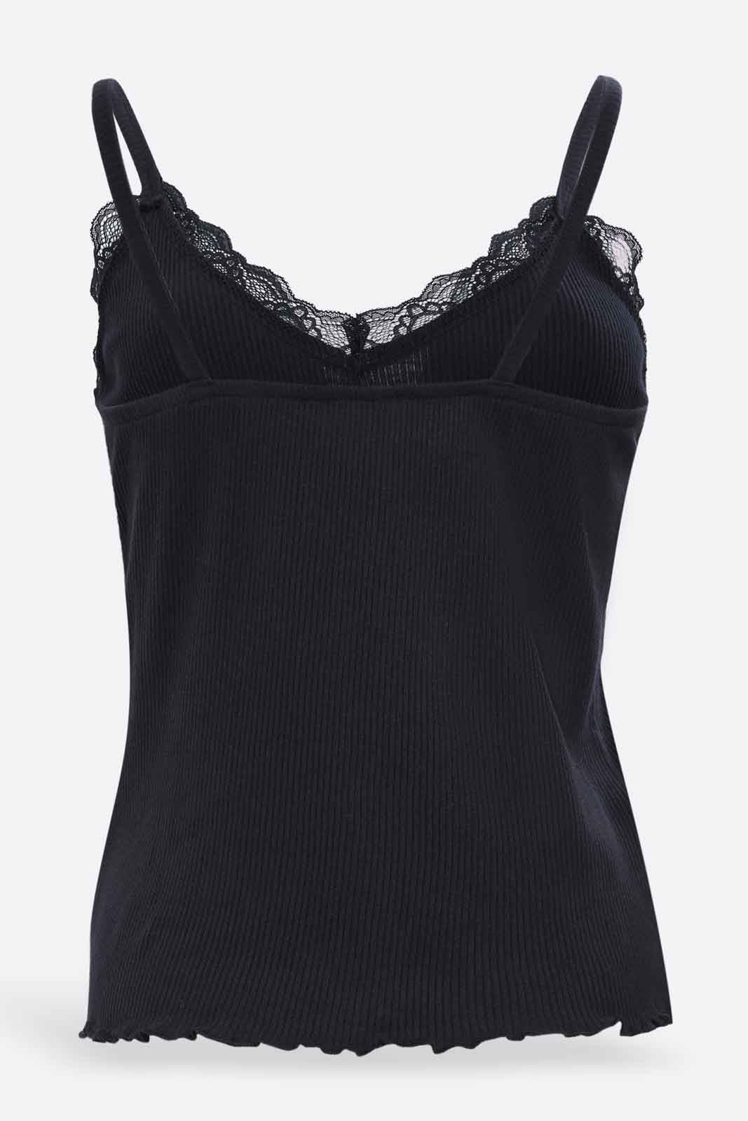 Redtag-Women-Black-Strappy-Lace-Vest-Category:Vests,-Colour:Black,-Deals:New-In,-Filter:Women's-Clothing,-KSH,-New-In-Women-APL,-Non-Sale,-S23A,-Section:Women,-Women-Vests-Women's-