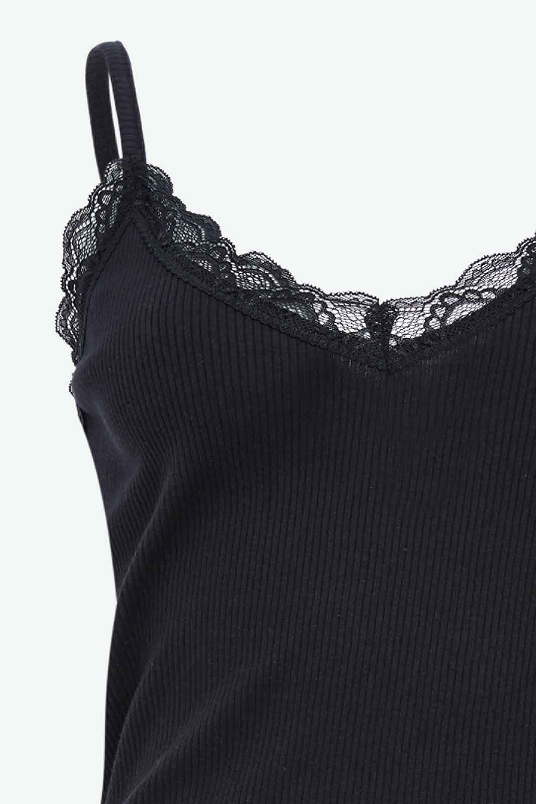 Redtag-Women-Black-Strappy-Lace-Vest-Category:Vests,-Colour:Black,-Deals:New-In,-Filter:Women's-Clothing,-KSH,-New-In-Women-APL,-Non-Sale,-S23A,-Section:Women,-Women-Vests-Women's-