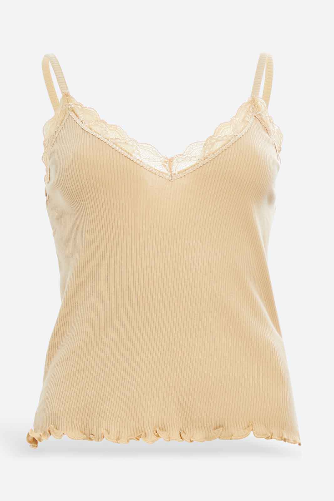 Redtag-Women-Beige-Strappy-Lace-Vest-Category:Vests,-Colour:Beige,-Deals:New-In,-Filter:Women's-Clothing,-KSH,-New-In-Women-APL,-Non-Sale,-S23A,-Section:Women,-Women-Vests-Women's-