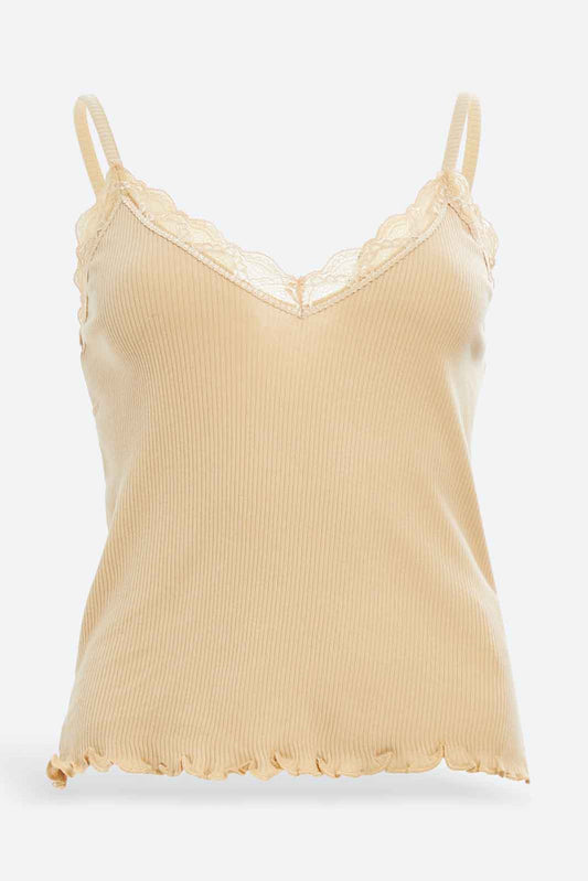 Redtag-Women-Beige-Strappy-Lace-Vest-Category:Vests,-Colour:Beige,-Deals:New-In,-Filter:Women's-Clothing,-KSH,-New-In-Women-APL,-Non-Sale,-S23A,-Section:Women,-Women-Vests-Women's-