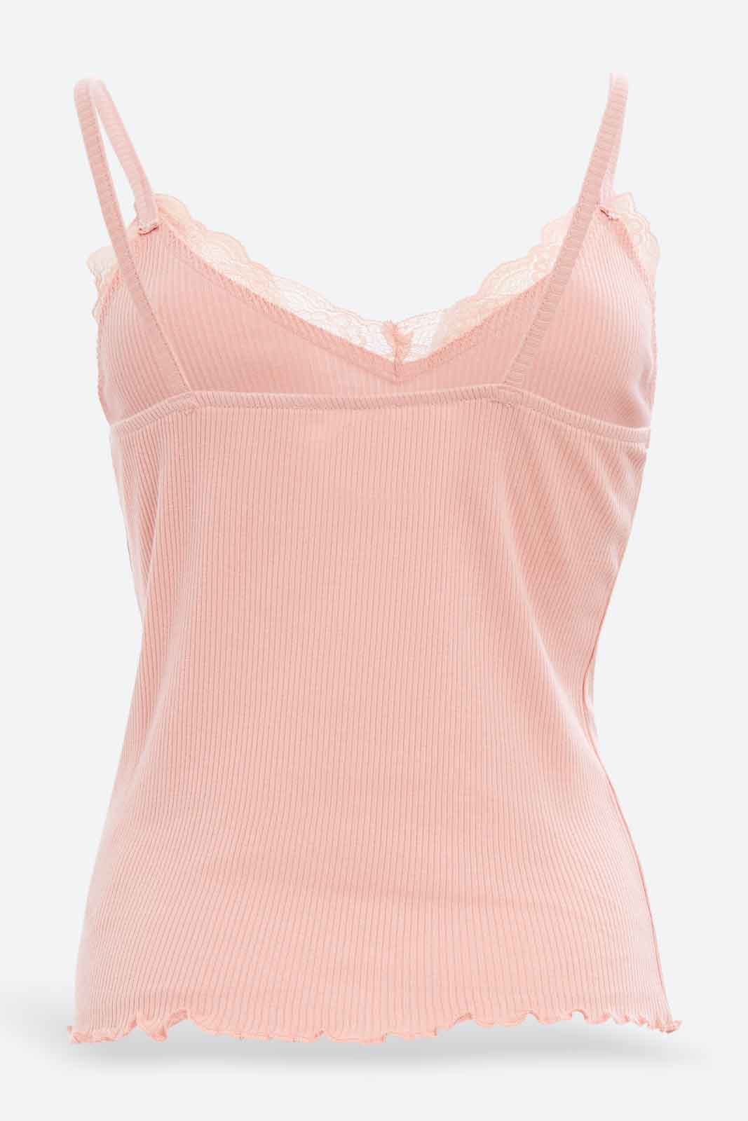 Redtag-Women-Pale-Pink-Strappy-Lace-Vest-Category:Vests,-Colour:Apricot,-Deals:New-In,-Filter:Women's-Clothing,-KSH,-New-In-Women-APL,-Non-Sale,-S23A,-Section:Women,-Women-Vests-Women's-