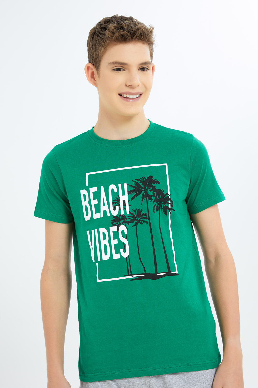 Redtag-Boys-Green-Beach-Vibes-Nightsuit-BSR-Pyjama-Sets,-Category:Pyjama-Sets,-Colour:Green,-Deals:New-In,-Filter:Senior-Boys-(8-to-14-Yrs),-New-In-BSR-APL,-Non-Sale,-S23B,-Section:Boys-(0-to-14Yrs),-VLM-Senior-Boys-9 to 14 Years