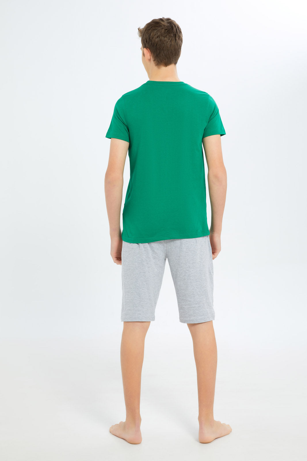 Redtag-Boys-Green-Beach-Vibes-Nightsuit-BSR-Pyjama-Sets,-Category:Pyjama-Sets,-Colour:Green,-Deals:New-In,-Filter:Senior-Boys-(8-to-14-Yrs),-New-In-BSR-APL,-Non-Sale,-S23B,-Section:Boys-(0-to-14Yrs),-VLM-Senior-Boys-9 to 14 Years