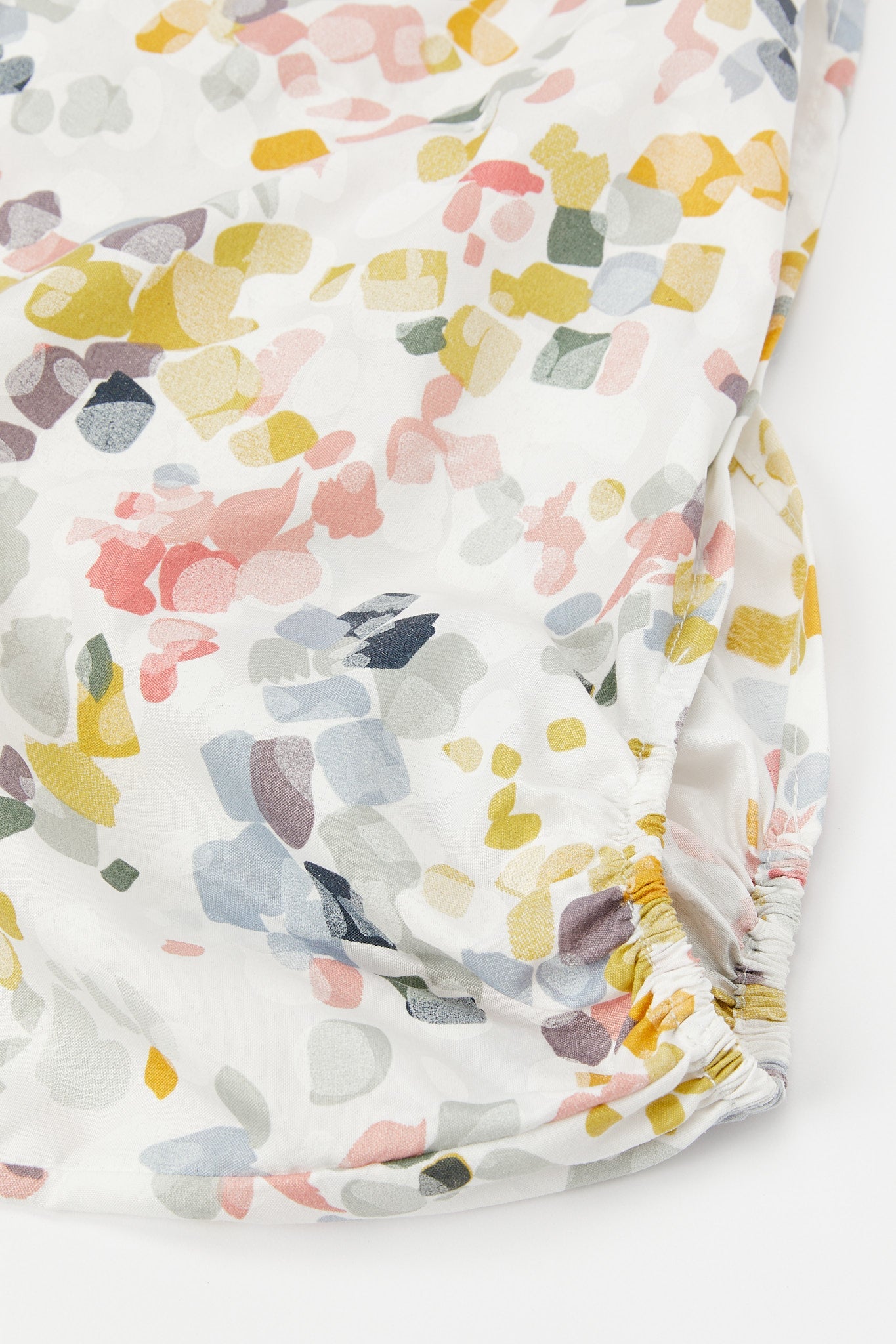 Redtag-Grey/Mustard-Printed-Fitted-Sheet-(Double-Size)-365,-Category:Fitted-Sheets,-Colour:Grey,-Deals:New-In,-Filter:Home-Bedroom,-H1:HMW,-H2:BED,-H3:BLN,-H4:FTT,-HMW-BED-Fitted-Sheets,-New-In-HMW-BED,-Non-Sale,-Season:365,-Section:Homewares,-Style:ENTRY-Home-Bedroom-