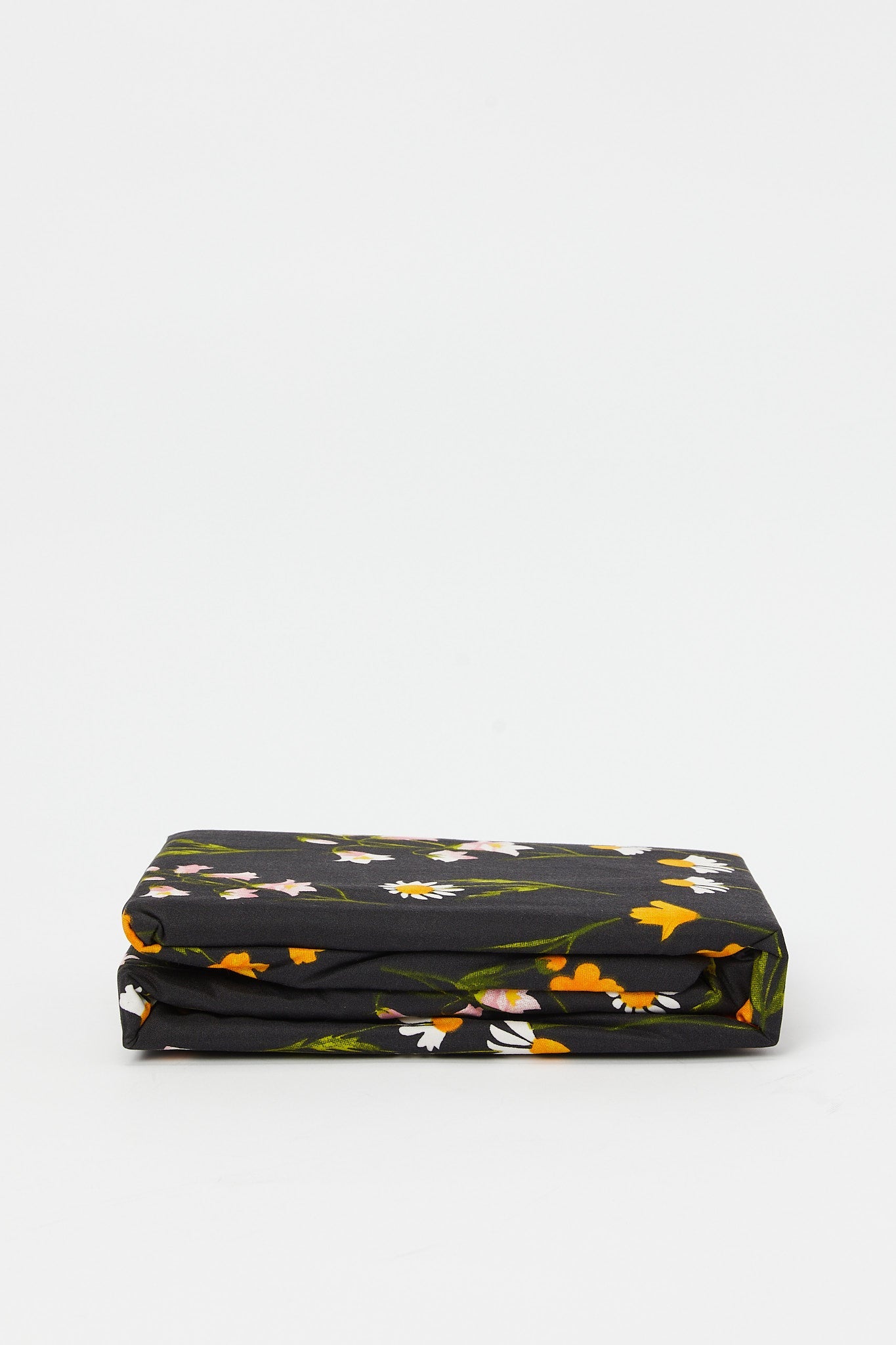 Redtag-Black-Floral-Print-Fitted-Sheet-(Double-Size)-365,-Category:Fitted-Sheets,-Colour:Black,-Deals:New-In,-Filter:Home-Bedroom,-H1:HMW,-H2:BED,-H3:BLN,-H4:FTT,-HMW-BED-Fitted-Sheets,-New-In-HMW-BED,-Non-Sale,-Season:365,-Section:Homewares,-Style:ENTRY-Home-Bedroom-