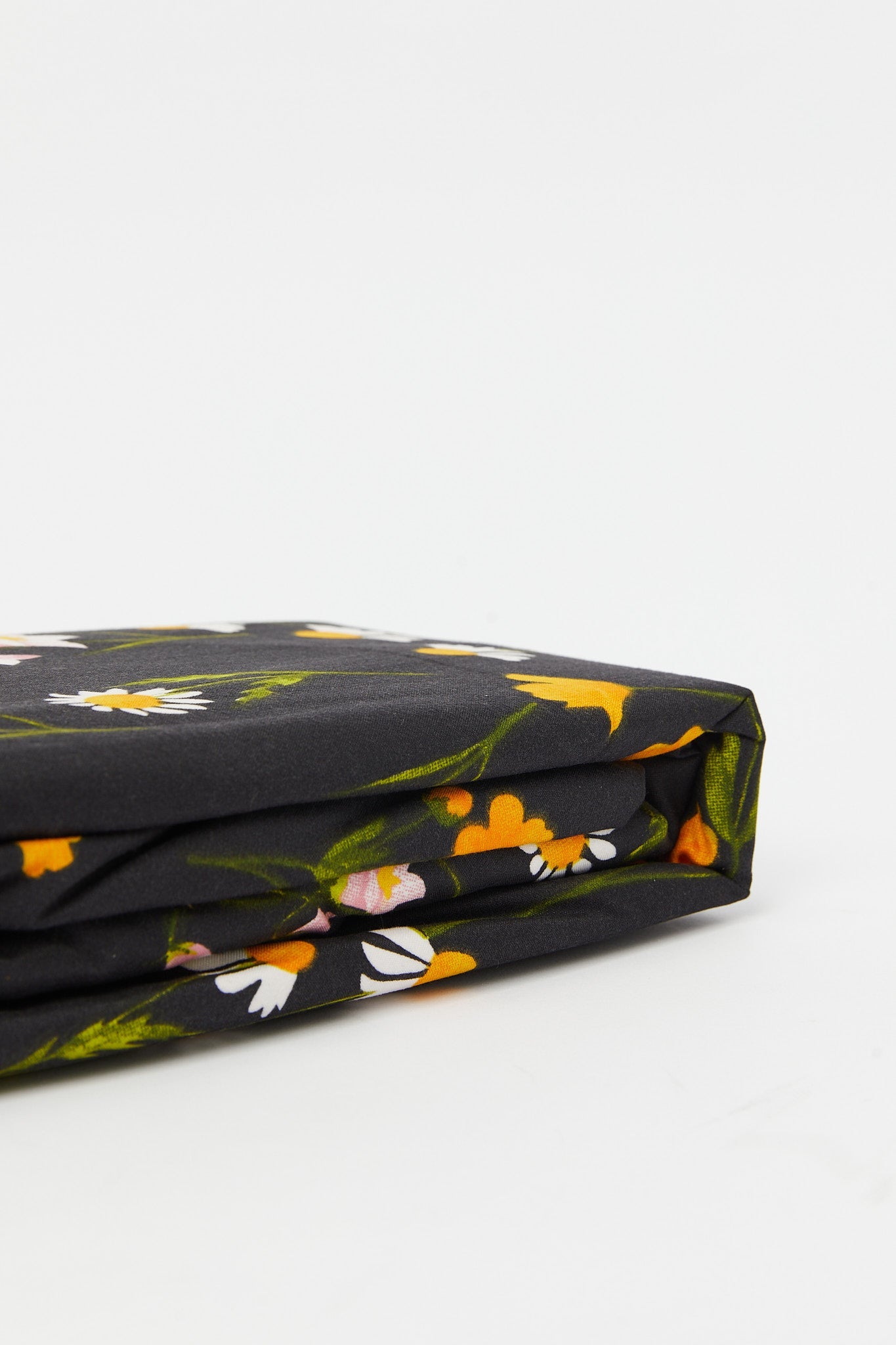 Redtag-Black-Floral-Print-Fitted-Sheet-(Double-Size)-365,-Category:Fitted-Sheets,-Colour:Black,-Deals:New-In,-Filter:Home-Bedroom,-H1:HMW,-H2:BED,-H3:BLN,-H4:FTT,-HMW-BED-Fitted-Sheets,-New-In-HMW-BED,-Non-Sale,-Season:365,-Section:Homewares,-Style:ENTRY-Home-Bedroom-