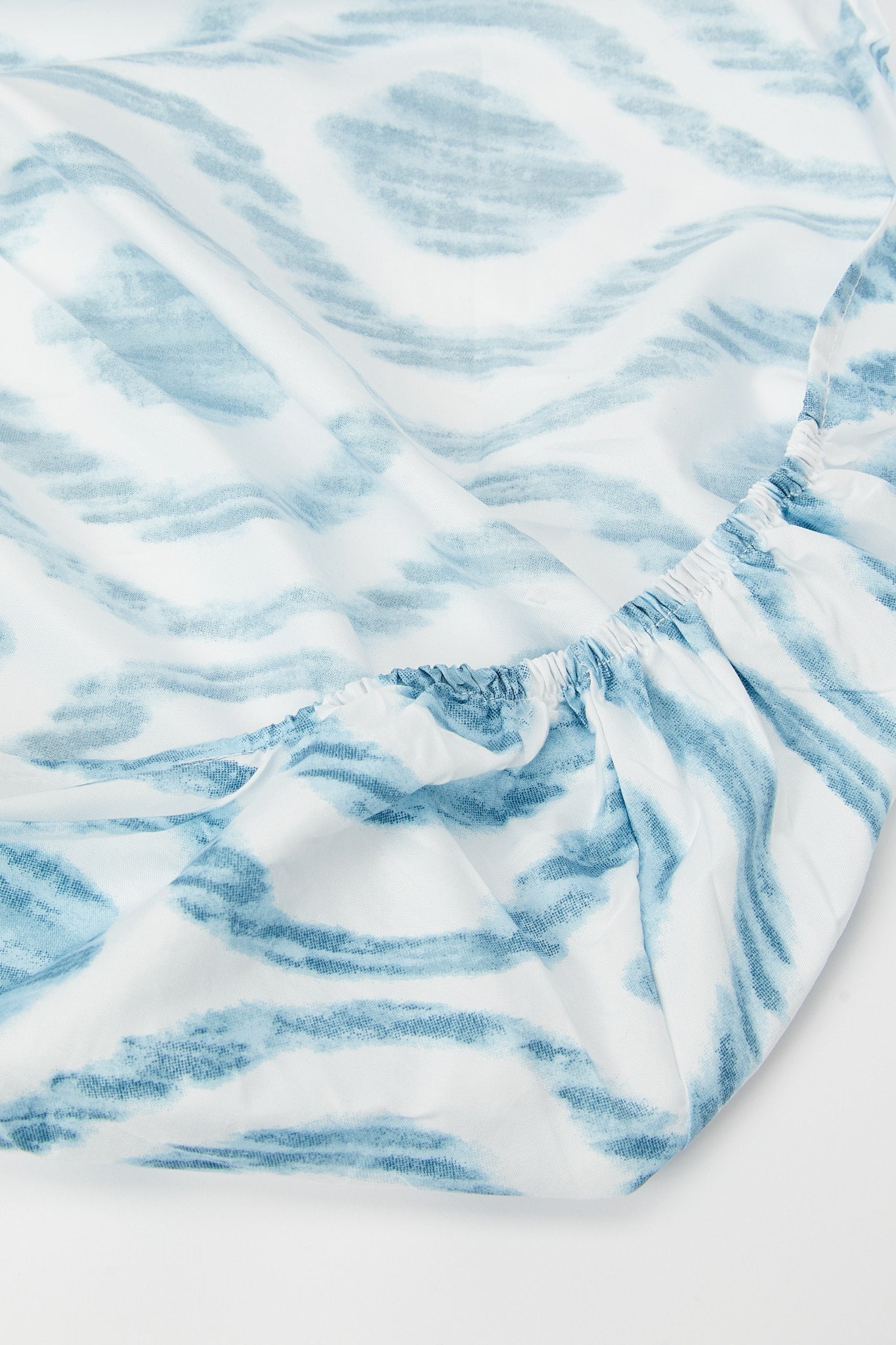 Redtag-Teal-Print-Fitted-Sheet-(Double-Size)-365,-Category:Fitted-Sheets,-Colour:Teal,-Deals:New-In,-Filter:Home-Bedroom,-H1:HMW,-H2:BED,-H3:BLN,-H4:FTT,-HMW-BED-Fitted-Sheets,-New-In-HMW-BED,-Non-Sale,-Season:365,-Section:Homewares,-Style:ENTRY-Home-Bedroom-