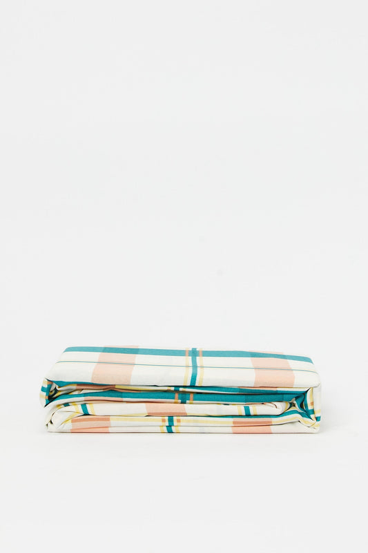 Redtag-Blue-Check-Print-Fitted-Sheet-(Double-Size)-365,-Category:Fitted-Sheets,-Colour:Blue,-Deals:New-In,-Filter:Home-Bedroom,-H1:HMW,-H2:BED,-H3:BLN,-H4:FTT,-HMW-BED-Fitted-Sheets,-New-In-HMW-BED,-Non-Sale,-Season:365,-Section:Homewares,-Style:ENTRY-Home-Bedroom-