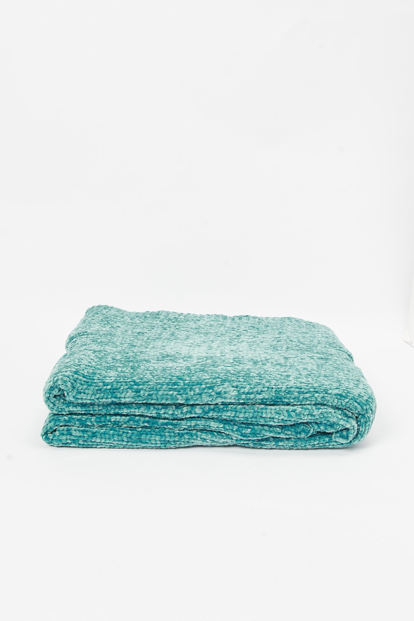 Redtag-Teal-Chenille-Knitted-Throw-Category:Throws,-Colour:Teal,-Deals:New-In,-Filter:Home-Bedroom,-HMW-BED-Throws,-New-In-HMW-BED,-Non-Sale,-S23B,-Section:Homewares-Home-Bedroom-