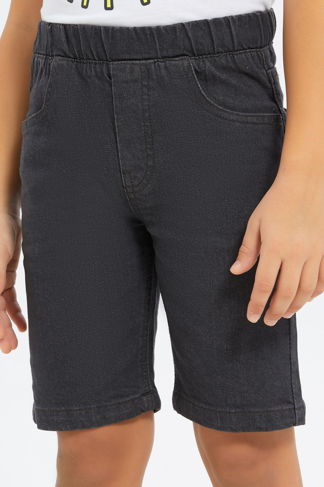 Redtag-Boys-Grey-Balloon-Fit-Denim-Shorts-BOY-Shorts,-Category:Shorts,-Colour:Grey,-Deals:New-In,-Filter:Boys-(2-to-8-Yrs),-H1:KWR,-H2:BOY,-H3:DNB,-H4:SRT,-New-In-BOY-APL,-Non-Sale,-S23C,-Season:S23C,-Section:Boys-(0-to-14Yrs)-Boys-2 to 8 Years