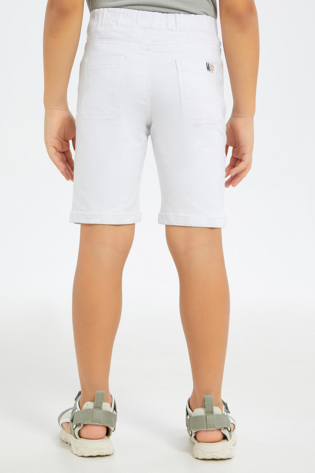 Redtag-Boys-White-Balloon-Fit-Denim-Shorts-BOY-Shorts,-Category:Shorts,-Colour:White,-Deals:New-In,-Filter:Boys-(2-to-8-Yrs),-H1:KWR,-H2:BOY,-H3:DNB,-H4:SRT,-New-In-BOY-APL,-Non-Sale,-S23C,-Season:S23C,-Section:Boys-(0-to-14Yrs)-Boys-2 to 8 Years