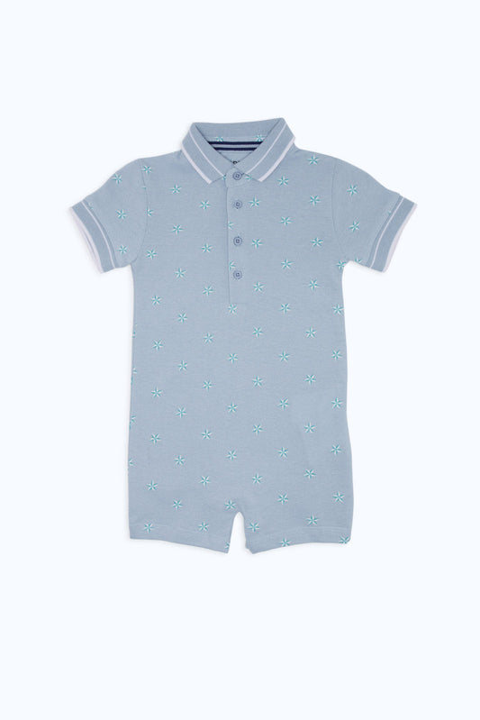 Redtag-Boys-Blue-Aop-Pique-Polo-Rompersuit-Category:Rompers,-Colour:Blue,-Deals:New-In,-Event:,-Filter:Baby-(0-to-12-Mths),-H1:KWR,-H2:NBF,-H3:RMS,-H4:RMS,-NBB-Rompers,-New-In-NBB-APL,-Non-Sale,-Promo:,-RMD,-S23C,-Season:S23C,-Section:Boys-(0-to-14Yrs)-Baby-0 to 12 Months