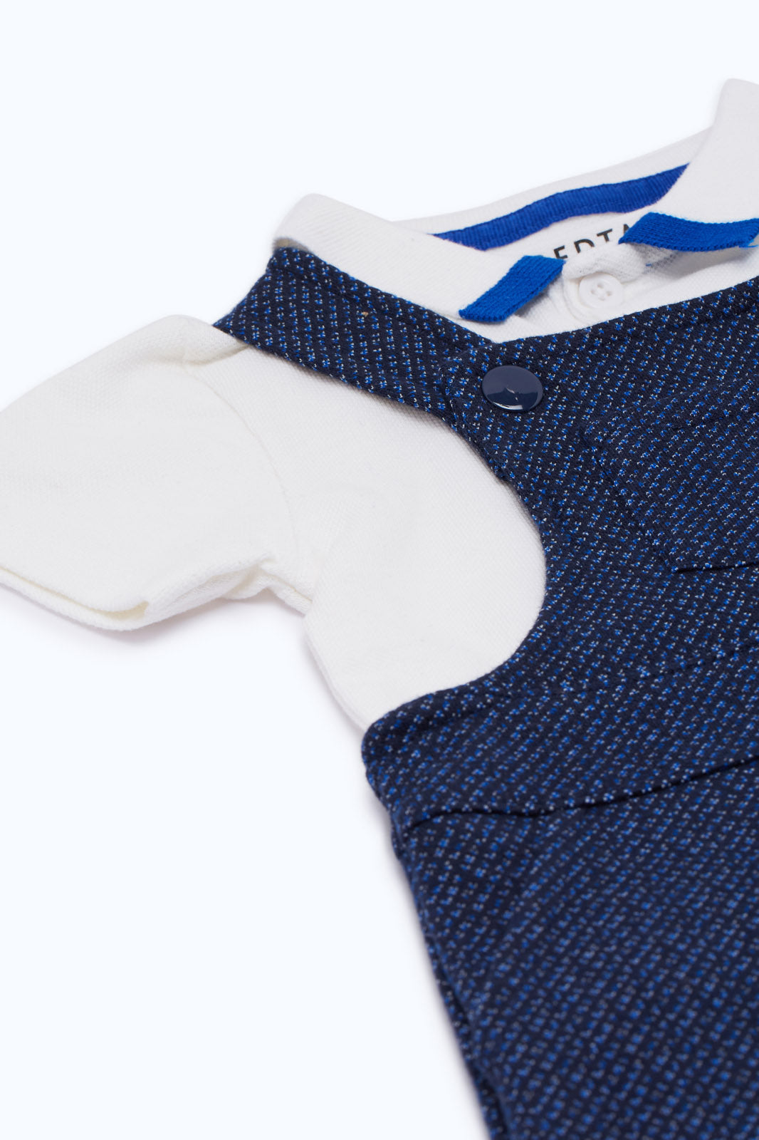 Redtag-Boys-2-Piece---Dungaree-Plus-Polo-Set-Category:Rompers,-Colour:Assorted,-Deals:New-In,-Event:,-Filter:Baby-(0-to-12-Mths),-H1:KWR,-H2:NBF,-H3:RMS,-H4:RMS,-NBB-Rompers,-New-In-NBB-APL,-Non-Sale,-Packs,-Promo:,-RMD,-S23C,-Season:S23C,-Section:Boys-(0-to-14Yrs),-Set:Set-of-2-Baby-0 to 12 Months