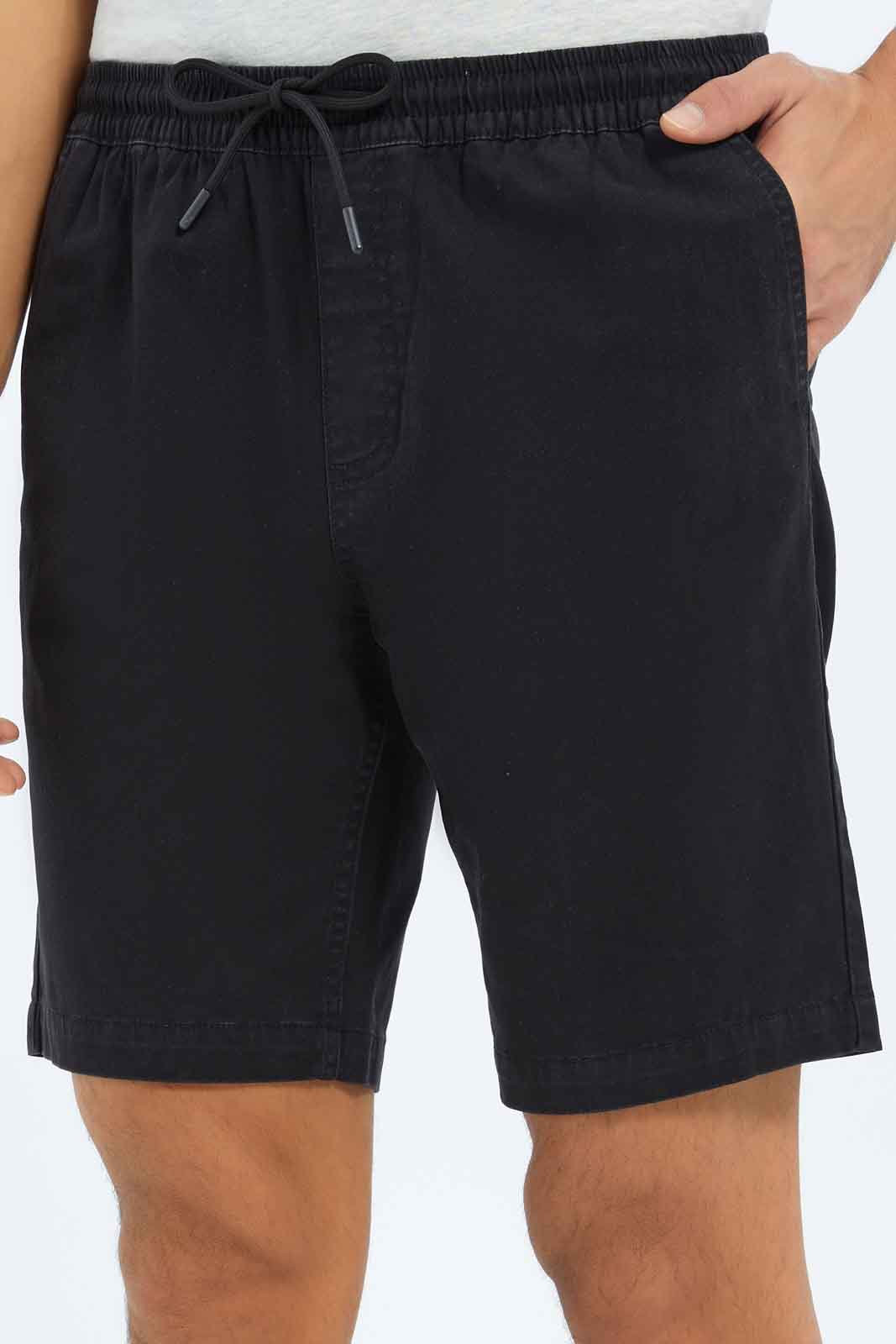 Redtag-Men-Black-Pull-On-Shorts-Category:Shorts,-Colour:Black,-Deals:New-In,-Filter:Men's-Clothing,-Men-Shorts,-New-In-Men-APL,-Non-Sale,-S23C,-Section:Men--