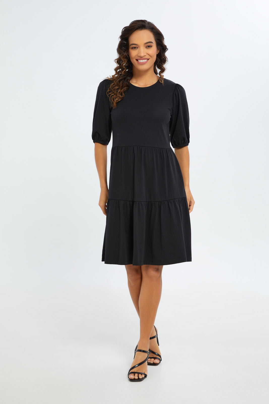 Redtag-Women-Black-Epp-Jersey-Tiered-Dress-Category:Dresses,-Colour:Black,-Deals:2-FOR-90,-Deals:New-In,-Filter:Women's-Clothing,-H1:LWR,-H2:LAD,-H3:DRS,-H4:CAD,-KSH,-New-In-Women-APL,-Non-Sale,-S23B,-Season:S23B,-Section:Women,-Women-Dresses-Women's-